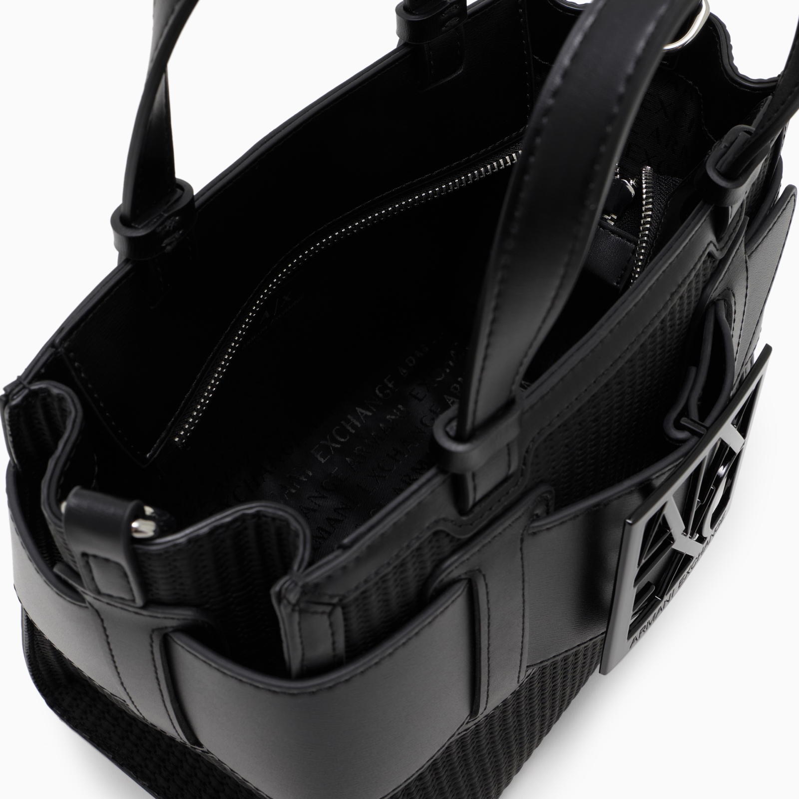 Дамска черна чанта Armani Exchange Women Handbag XW000392 AF22626 UC001 Inside View