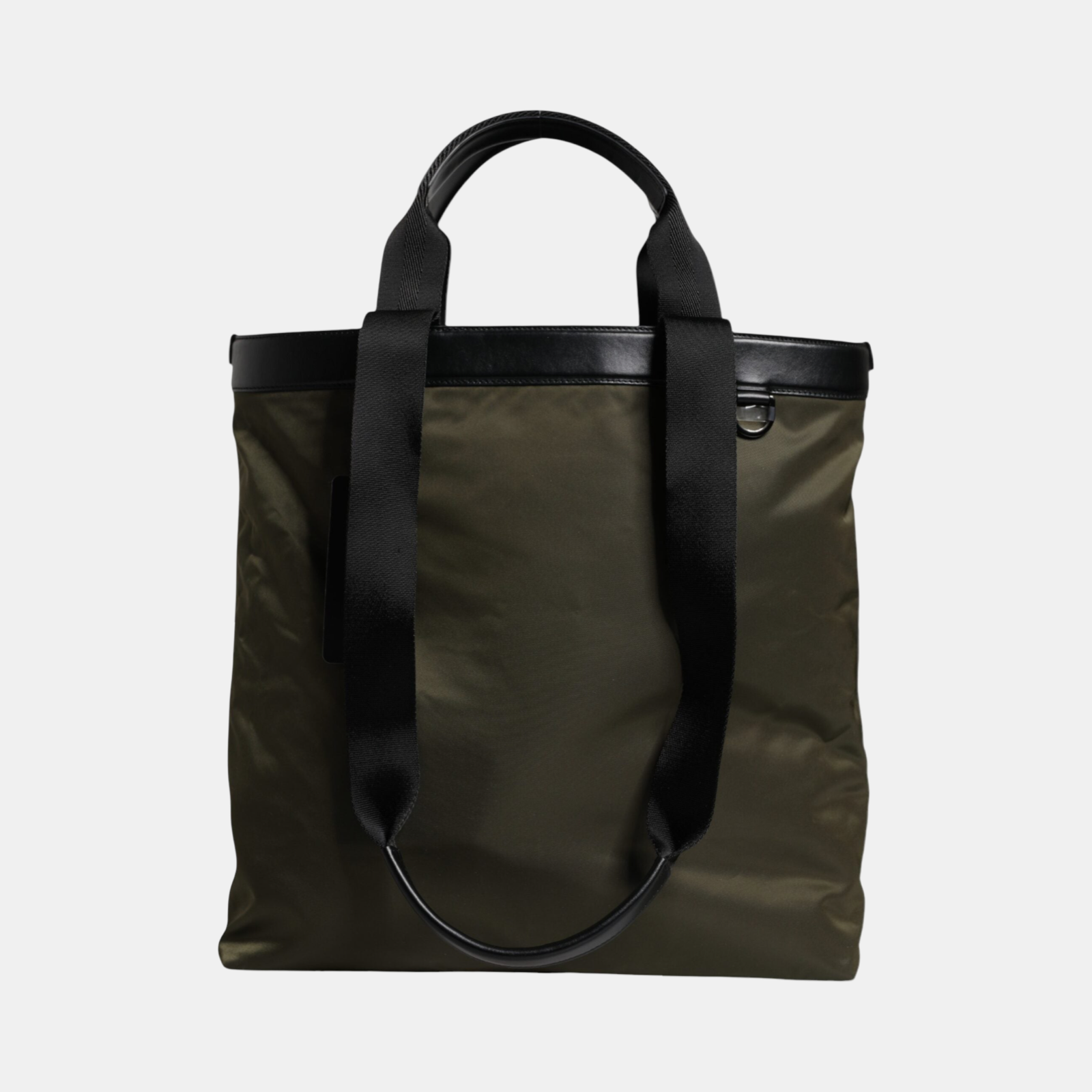Dolce & Gabbana Military Green Shoulder Strap Tote Bag BM1623 AZ676 8G820 Back View