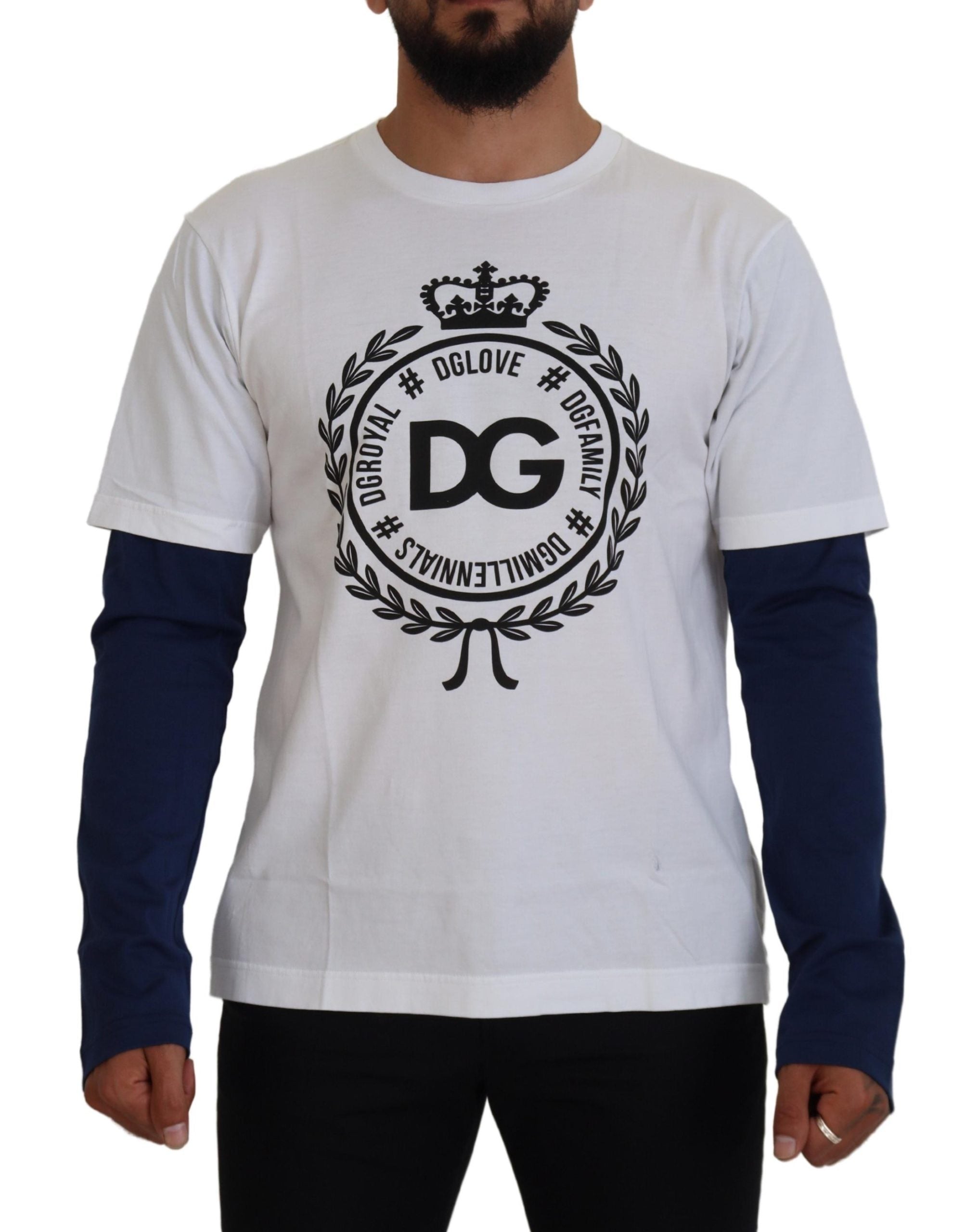 Елегантен пуловер с кръгло деколте Dolce &amp; Gabbana