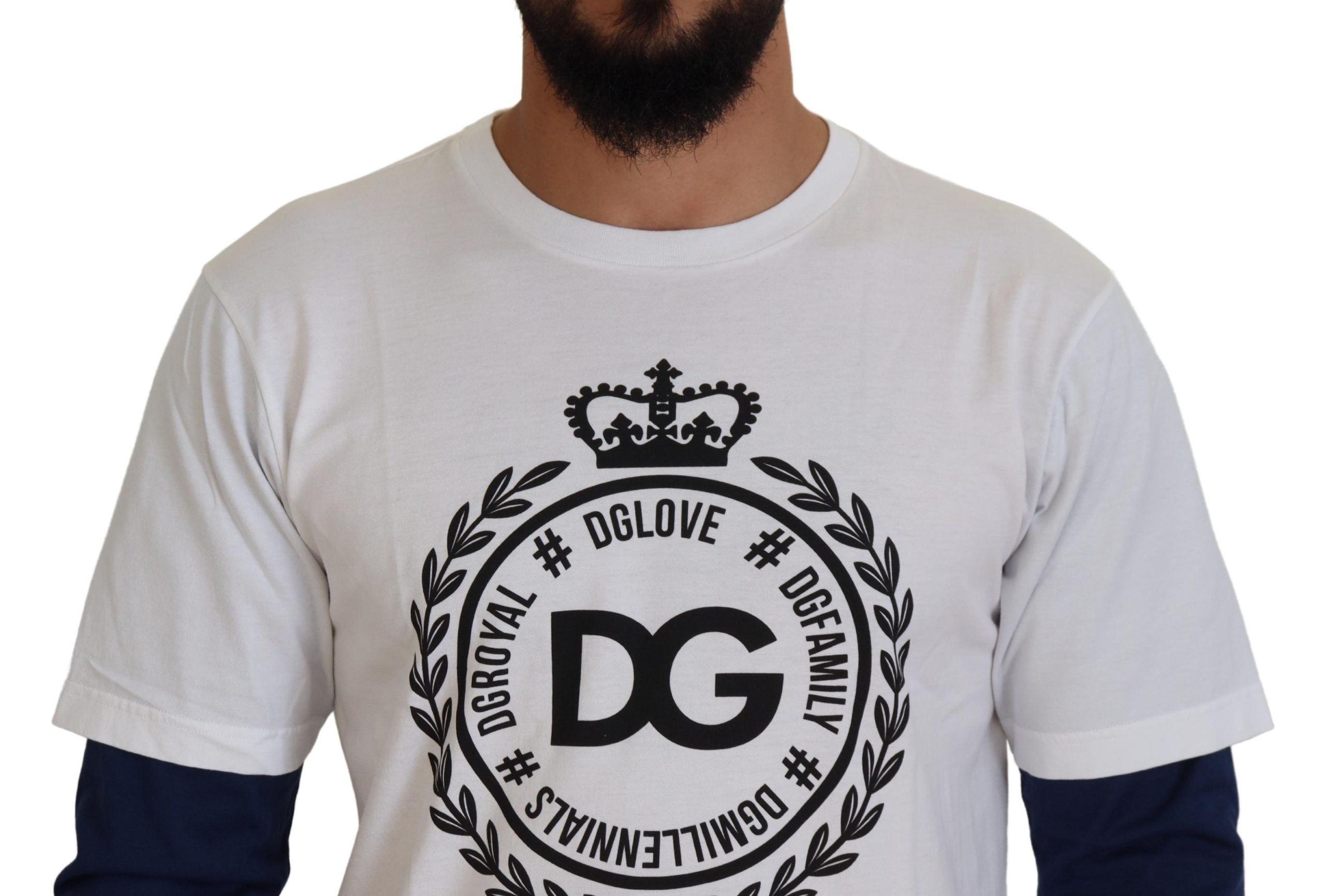 Елегантен пуловер с кръгло деколте Dolce &amp; Gabbana