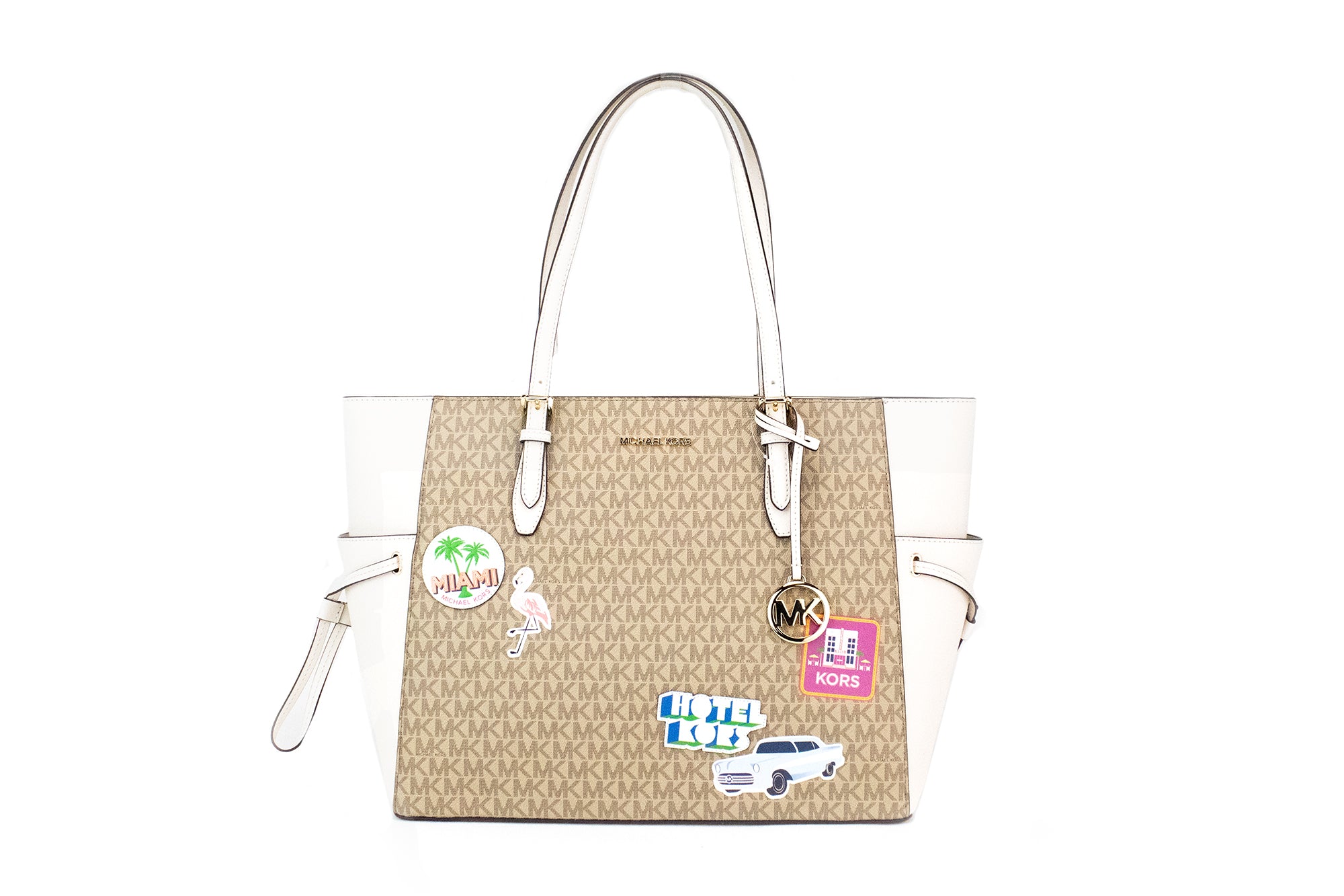 Дамска чанта Michael Kors Gilly Large Travel Miami Print Signature