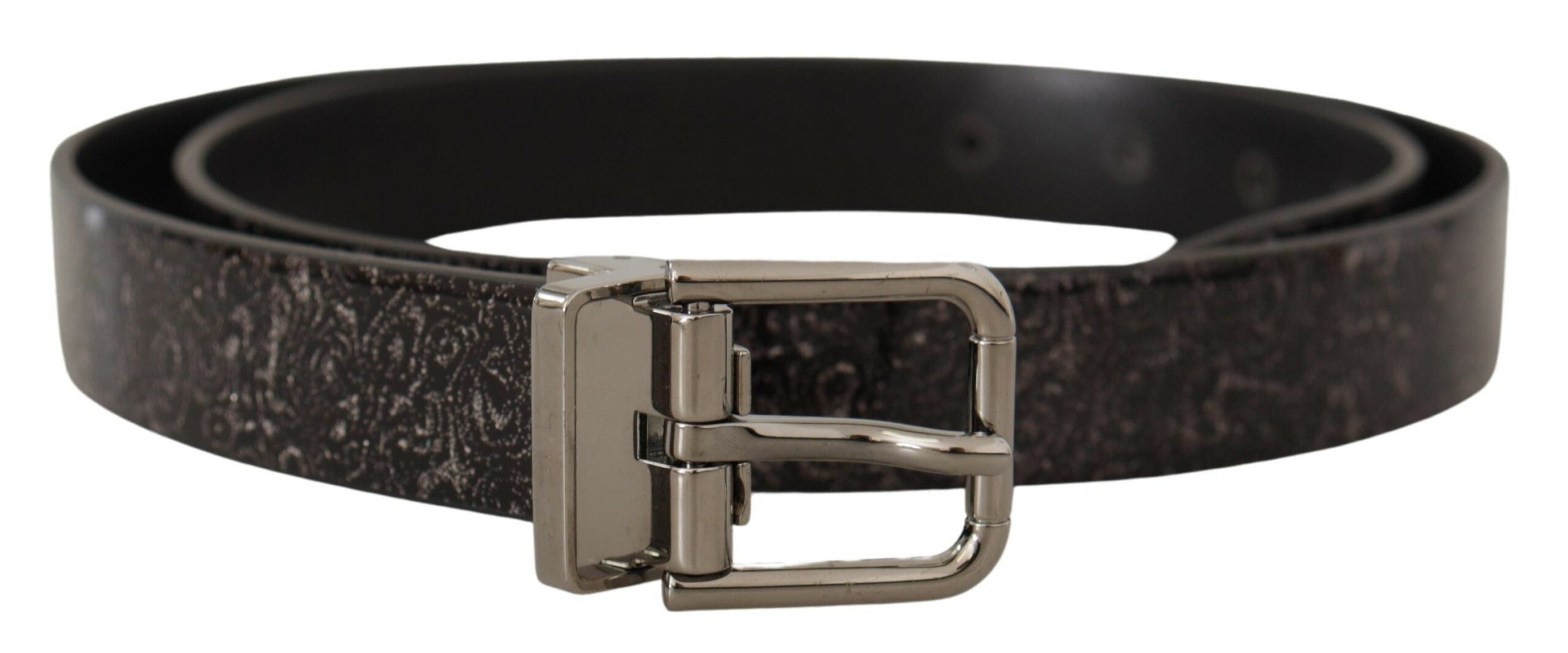 Dolce &amp; Gabbana елегантен кожен колан Grosgrain с метална катарама
