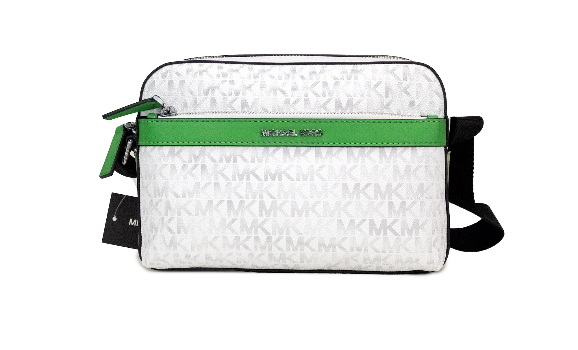 Michael Kors Cooper Small Bright White Palm Signature PVC чанта за през рамо