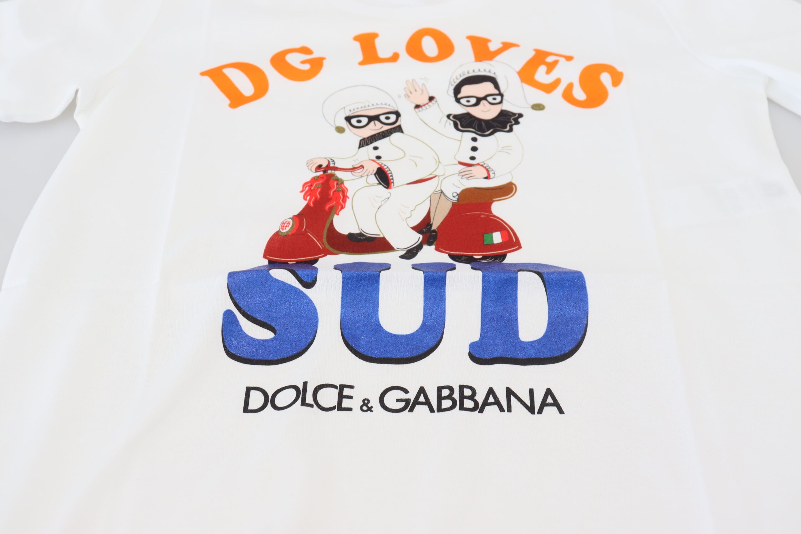 Дамска тениска с цветен принт Dolce &amp; Gabbana