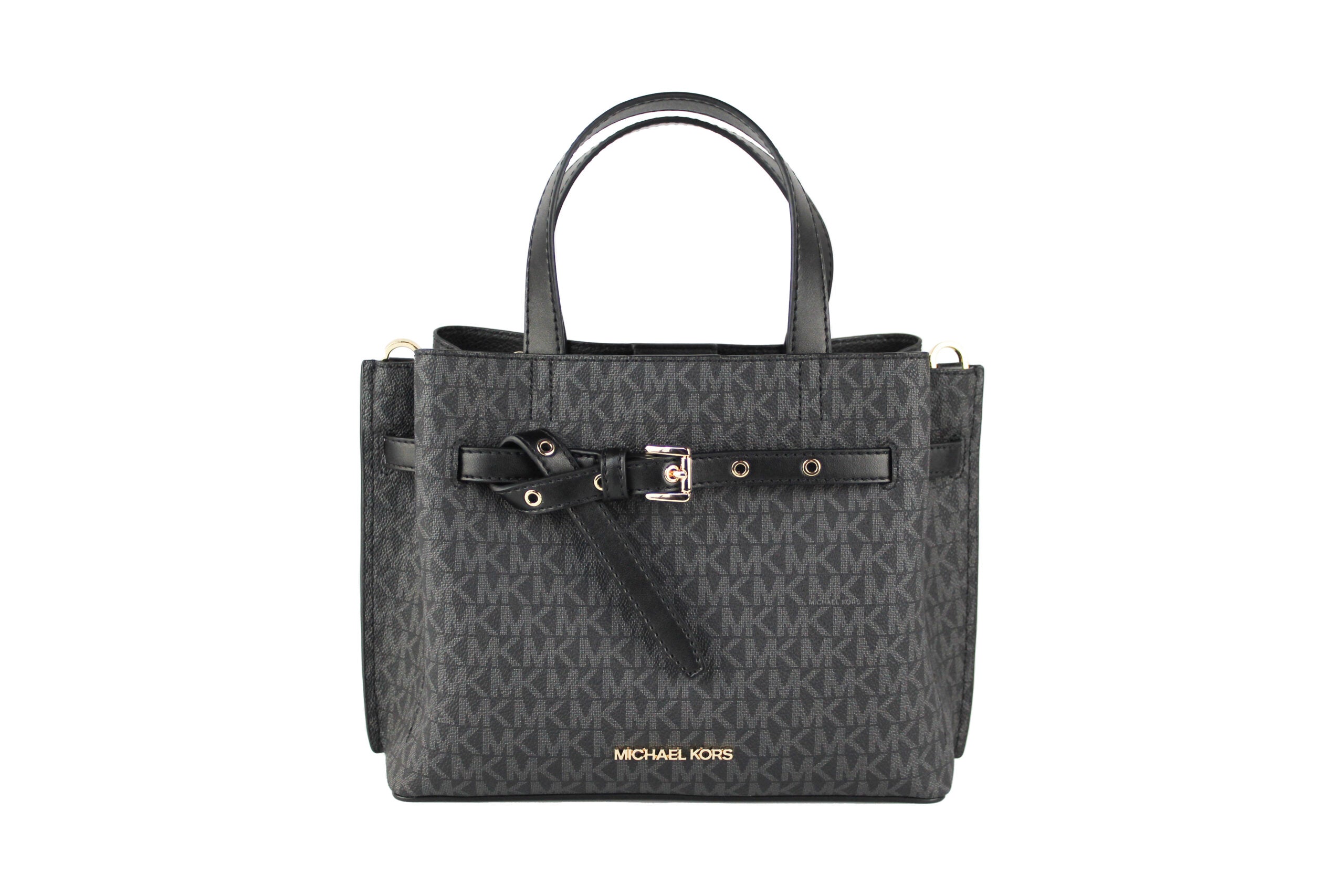 Дамска чанта Michael Kors Emilia Small Black Signature от PVC