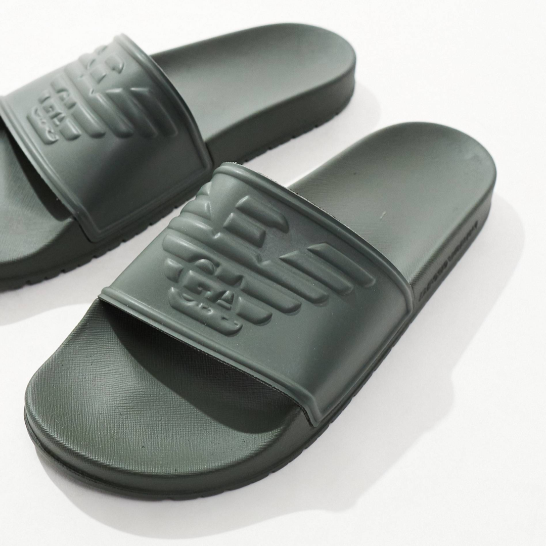 Мъжки зелени чехли Emporio Armani XVPS08 XN747 Close-Up