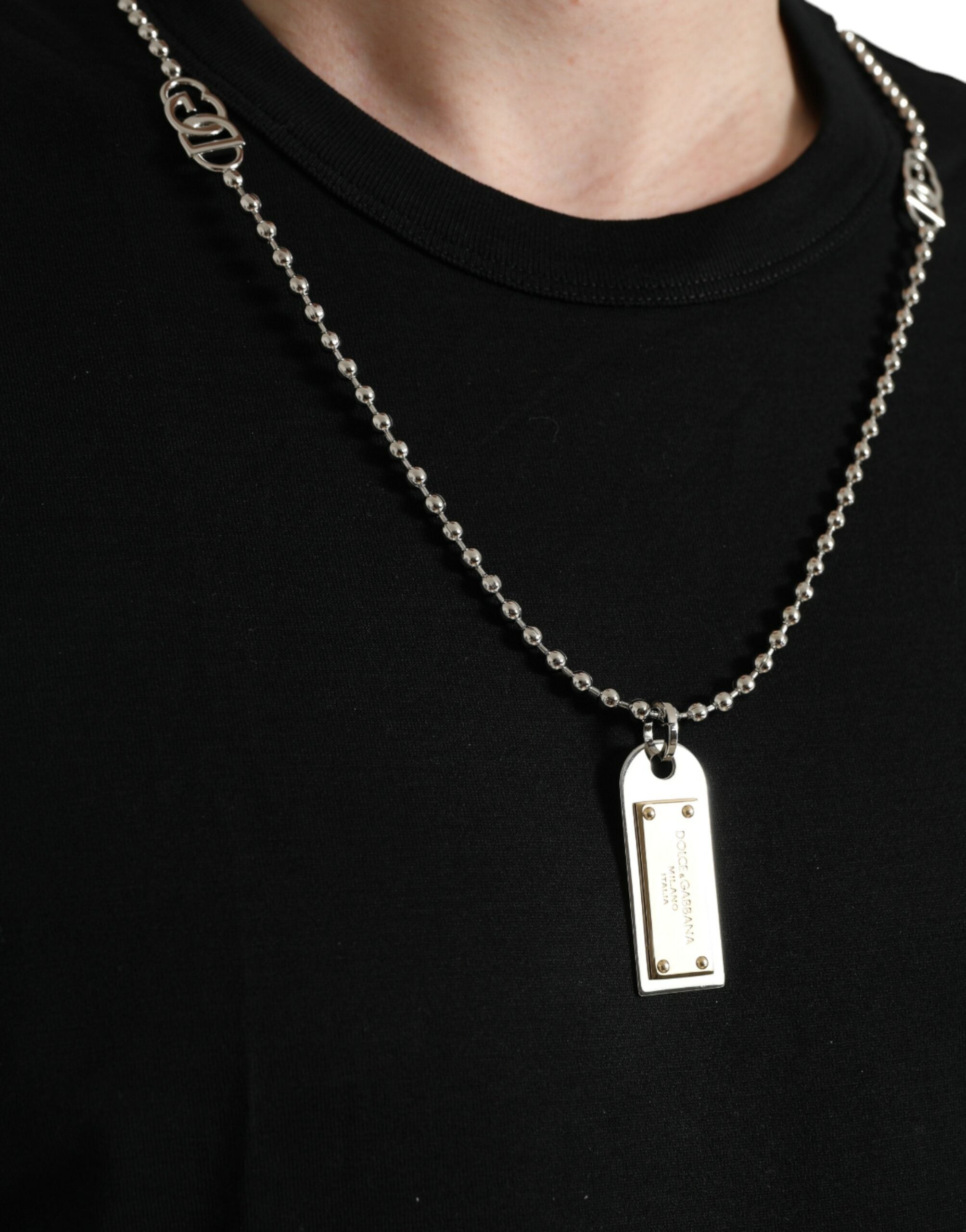 Dolce & Gabbana Necklace Men T-shirt