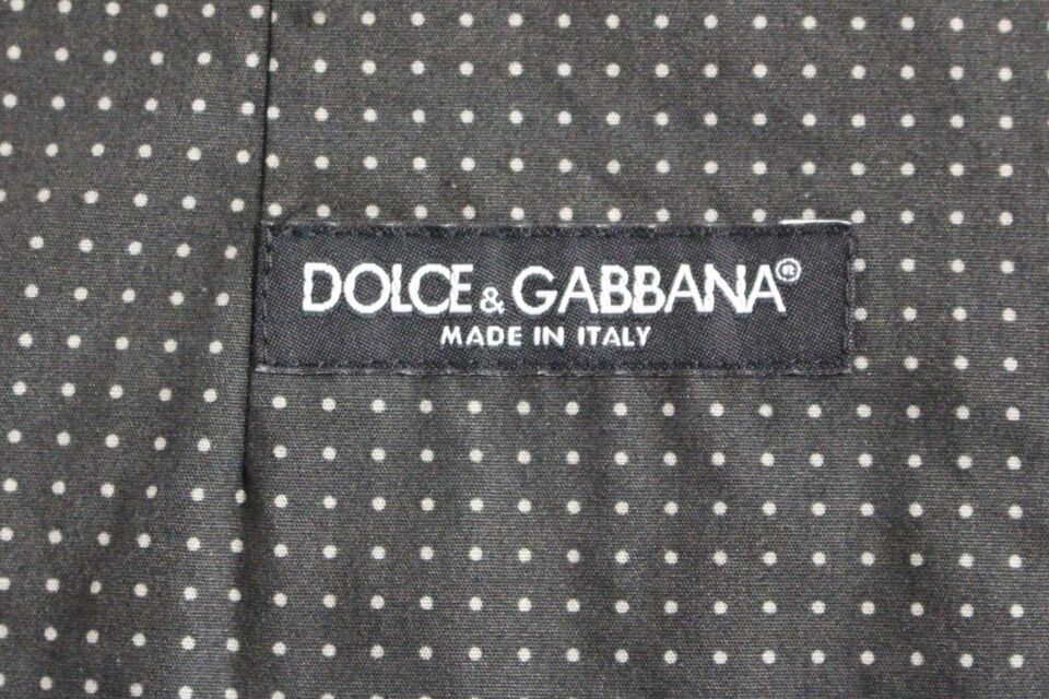 Елегантна сива памучна рокля Dolce &amp; Gabbana
