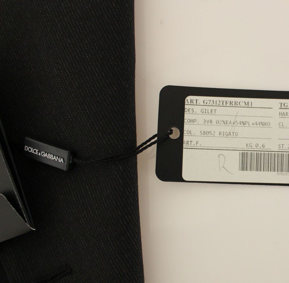 Dolce &amp; Gabbana Елегантен сив вълнен елек