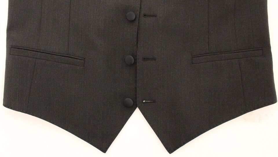 Dolce &amp; Gabbana Елегантен сив вълнен елек