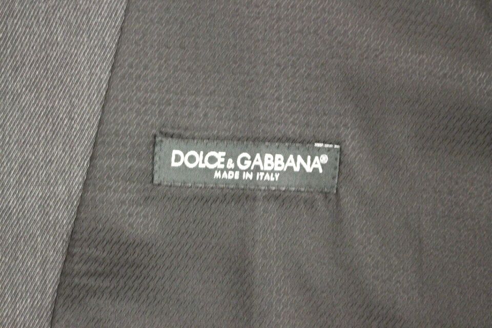 Елегантна сива вълнена официална жилетка Dolce &amp; Gabbana