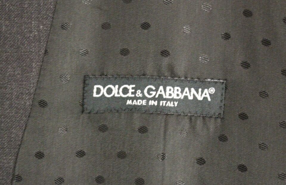 Dolce &amp; Gabbana Елегантен сив вълнен официален елек