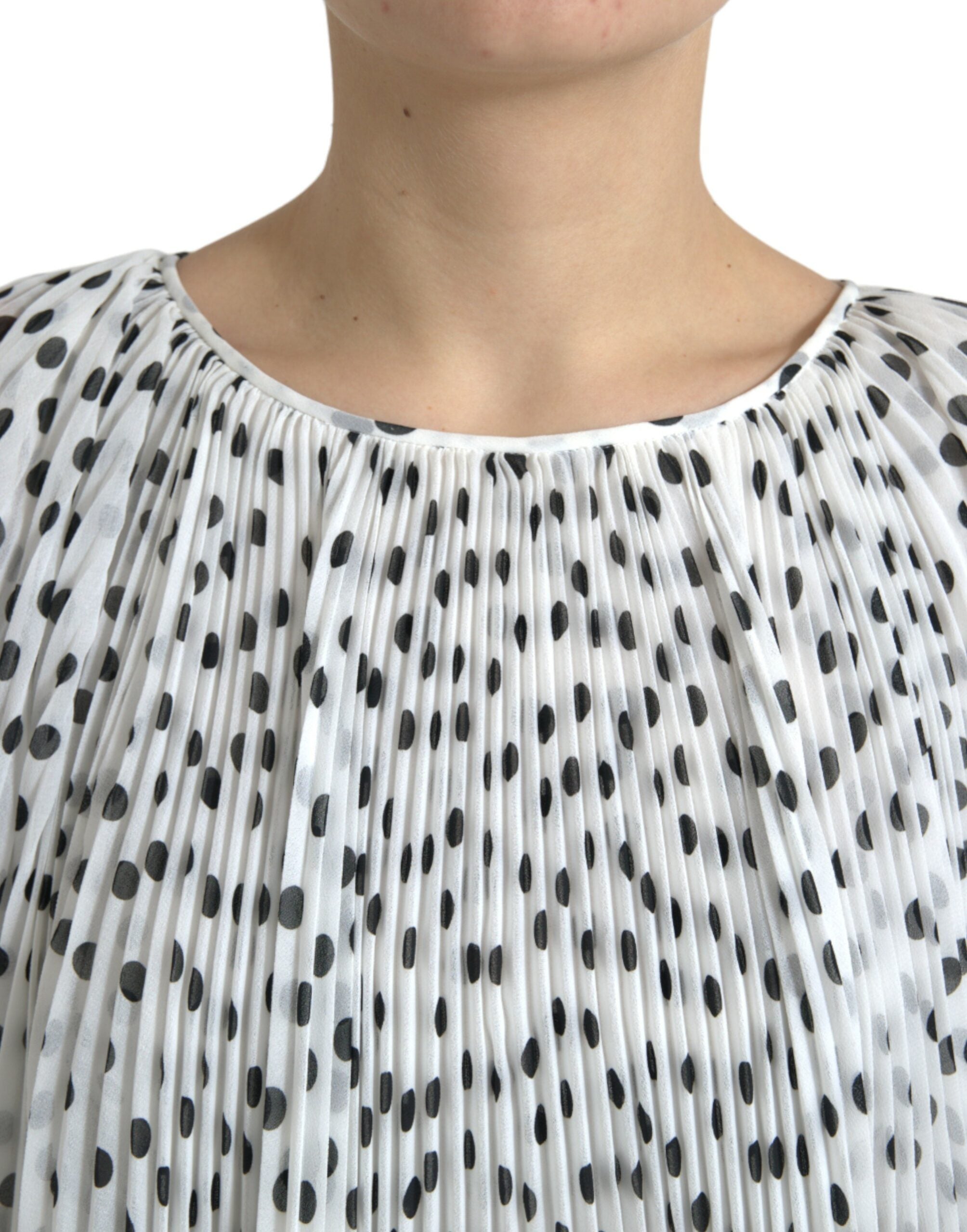 Елегантна макси рокля на точки Dolce &amp; Gabbana