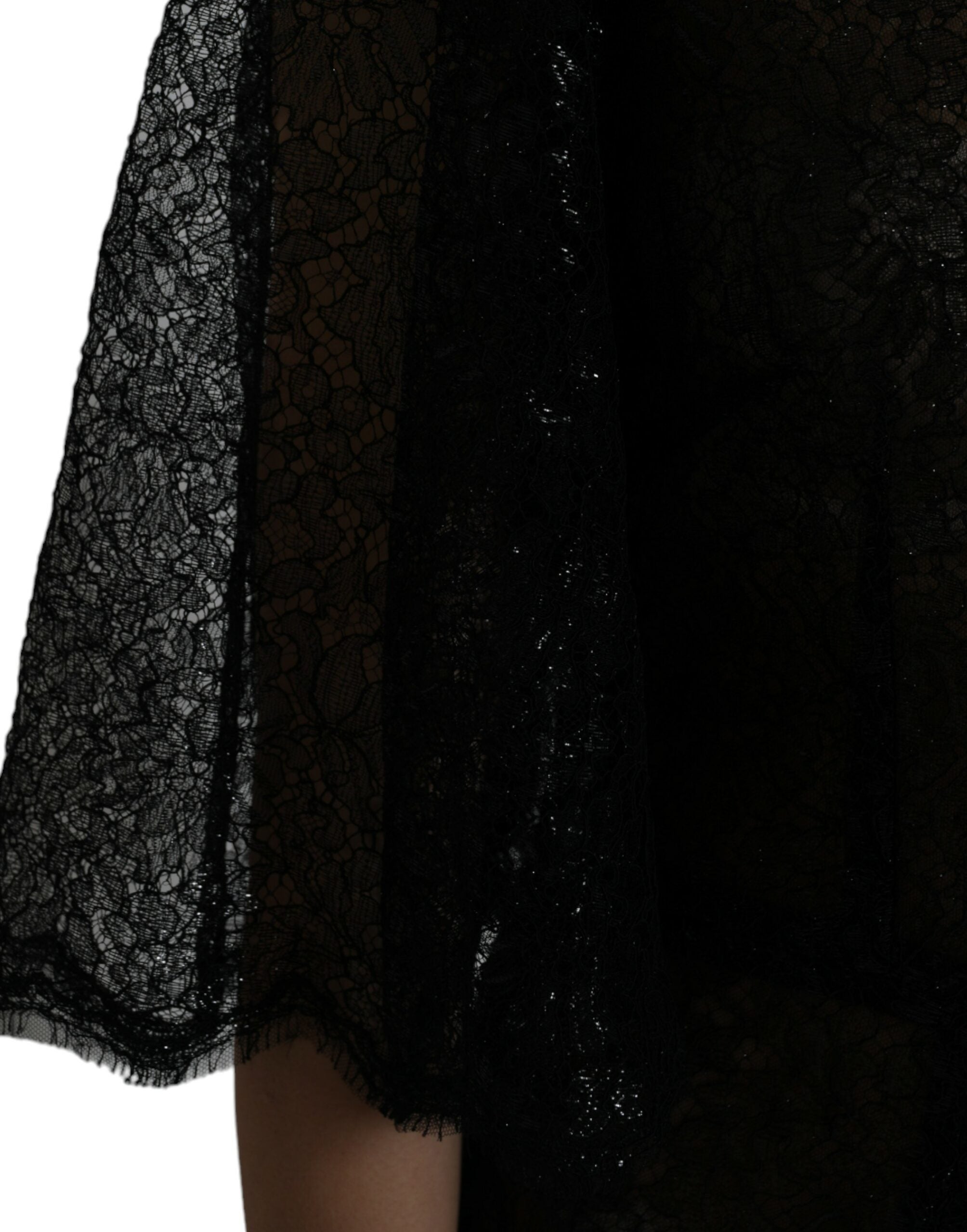 Dolce &amp; Gabbana Елегантна дантелена миди рокля на цветя