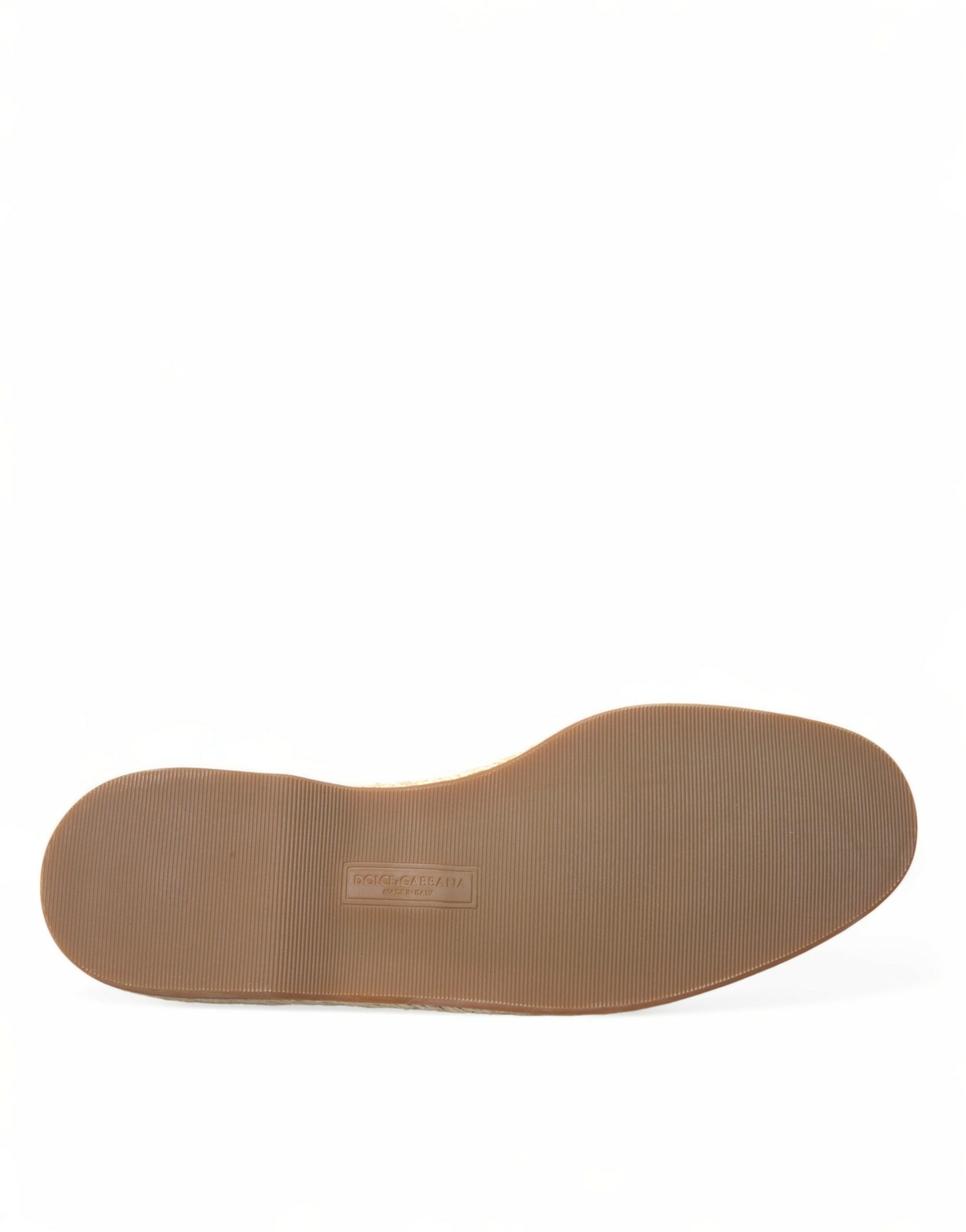 Червени кожени мокасини с пайети Dolce &amp; Gabbana