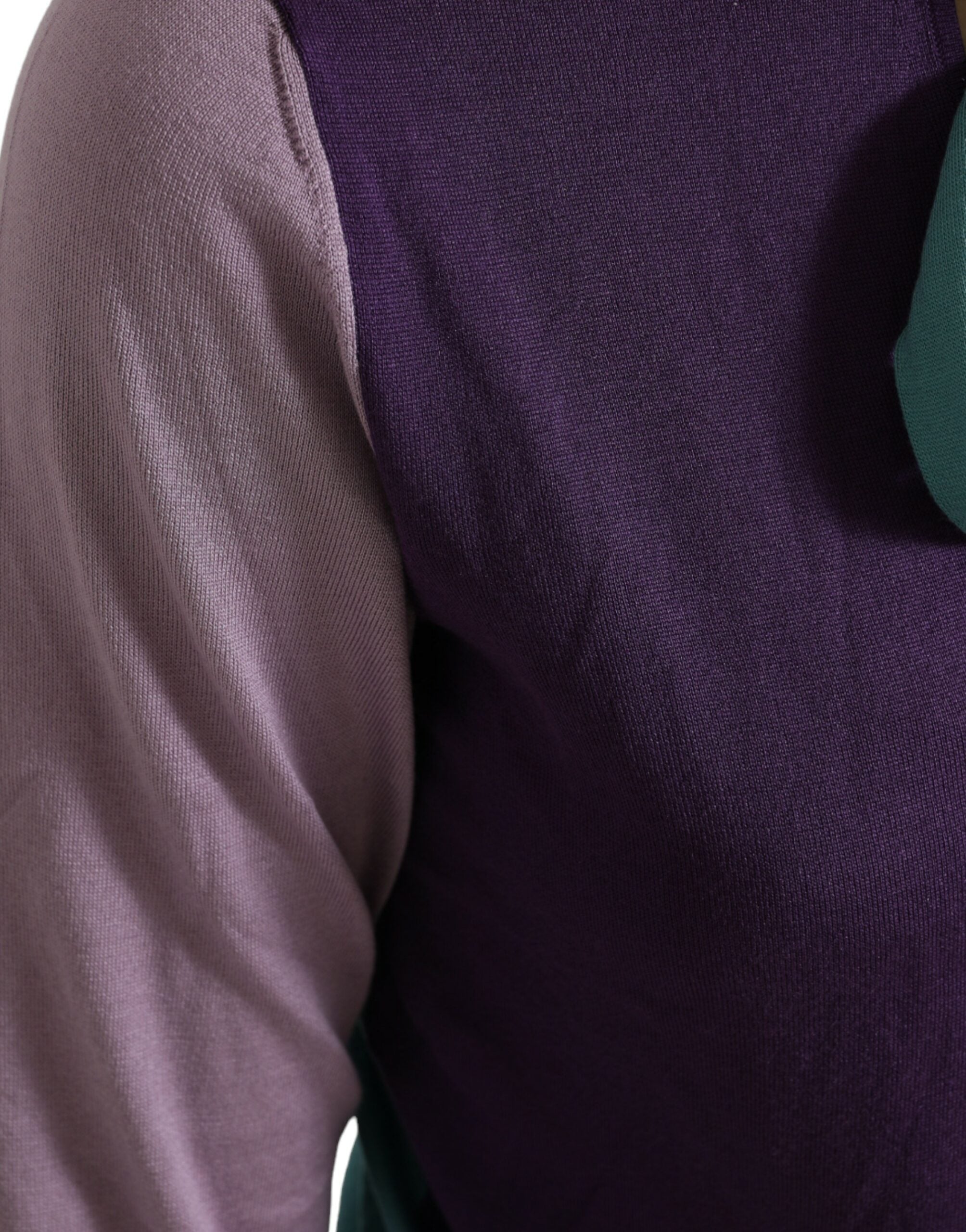 Многоцветен копринен пуловер с панделка Dolce &amp; Gabbana