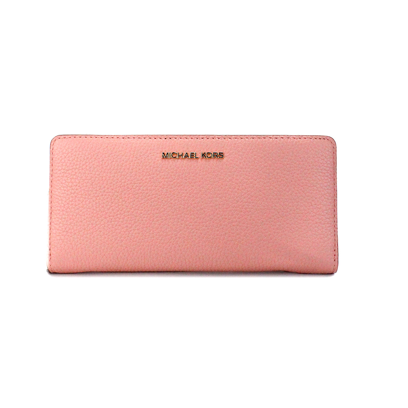 Голям кожен континентален портфейл с китка Michael Kors Jet Set Travel Large Primrose