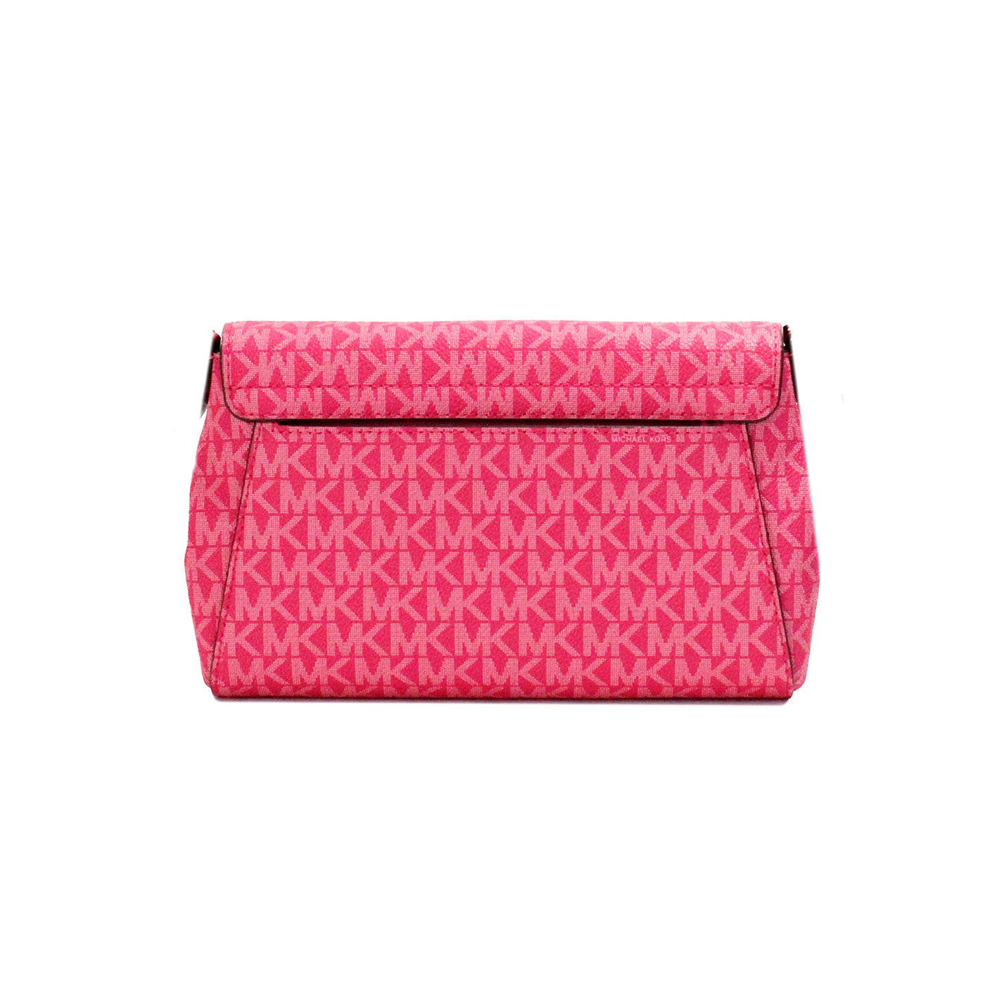 Michael Kors Jet Set Medium Electric Pink Convertible Pouchette Bag Crossbody