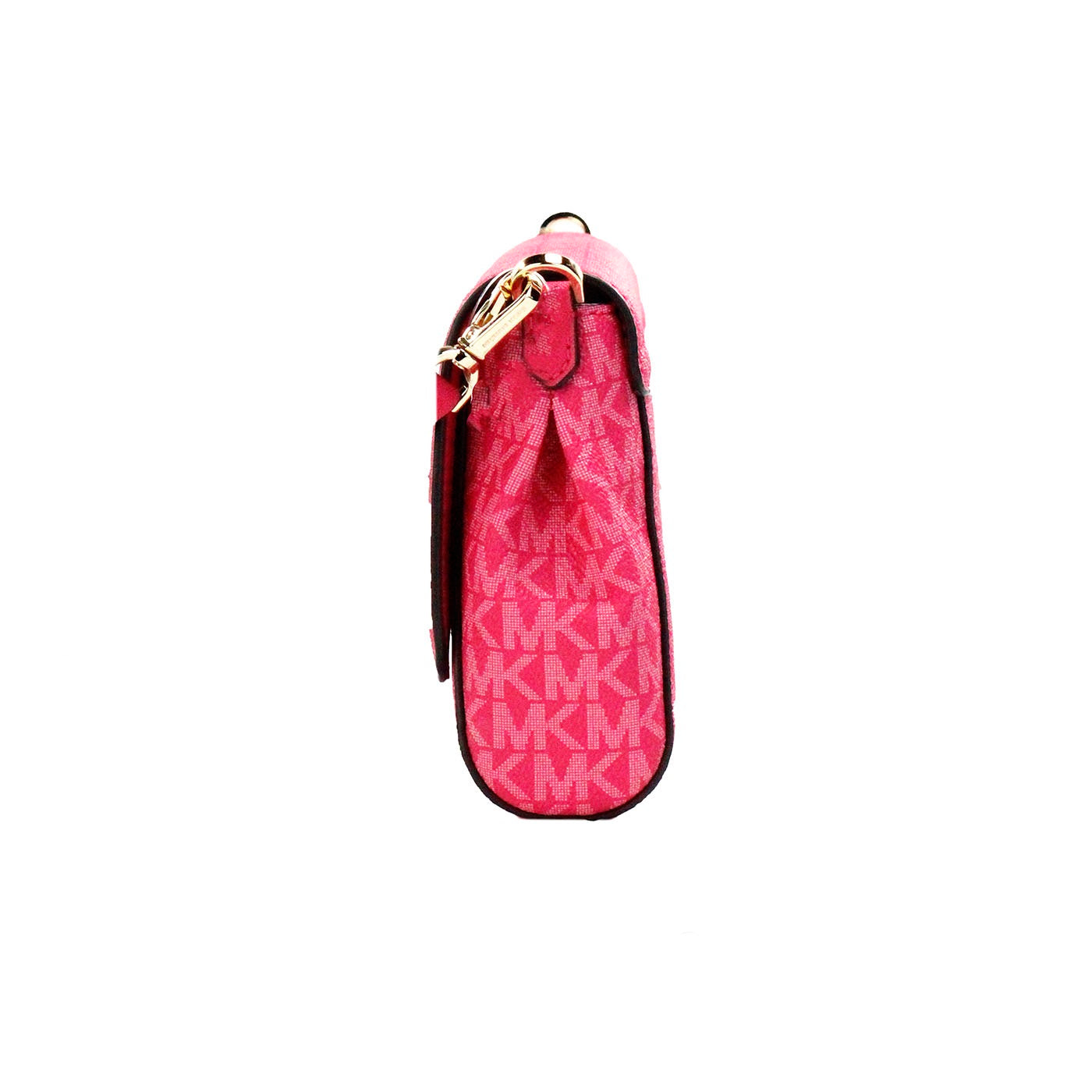 Michael Kors Jet Set Medium Electric Pink Convertible Pouchette Bag Crossbody