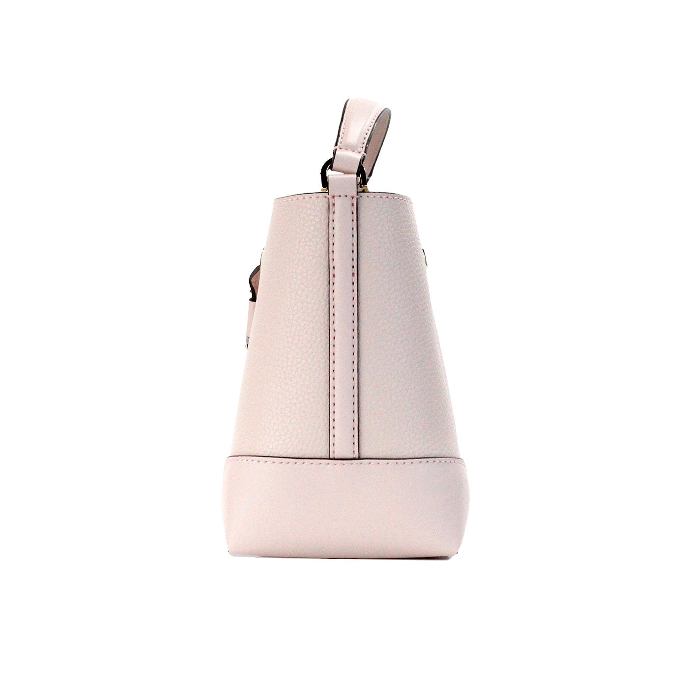 Michael Kors Mercer Малка пудра руж Pebble Leather Bucket Портмоне