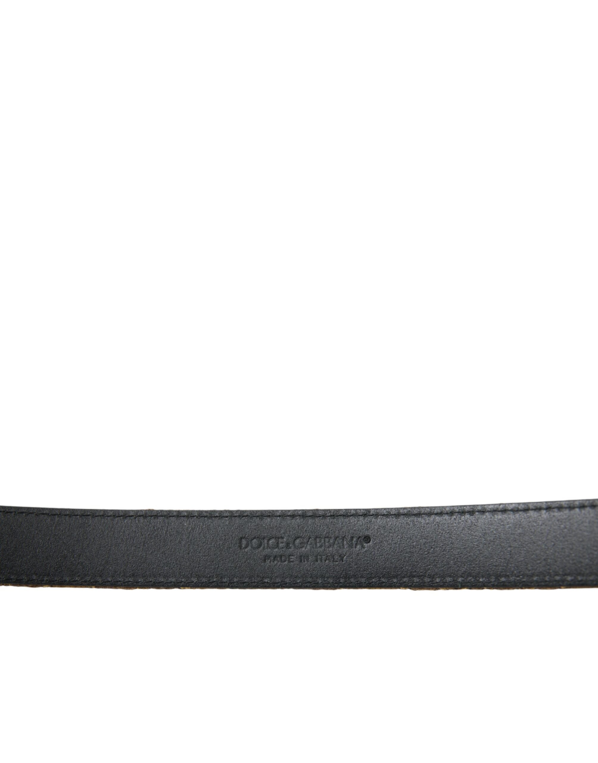 Елегантен златен кожен колан Dolce &amp; Gabbana