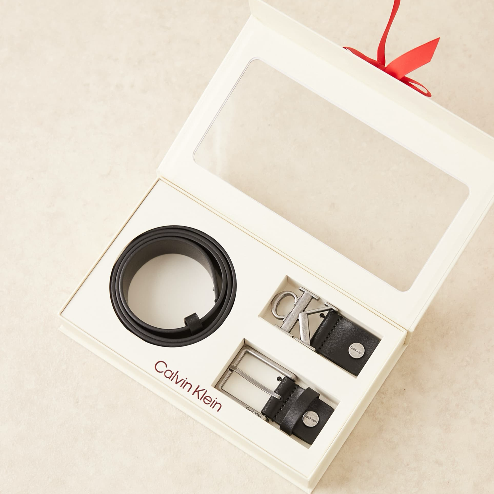 Мъжки подаръчен комплект колан Calvin Klein Men Belt LV04D0009G Top View