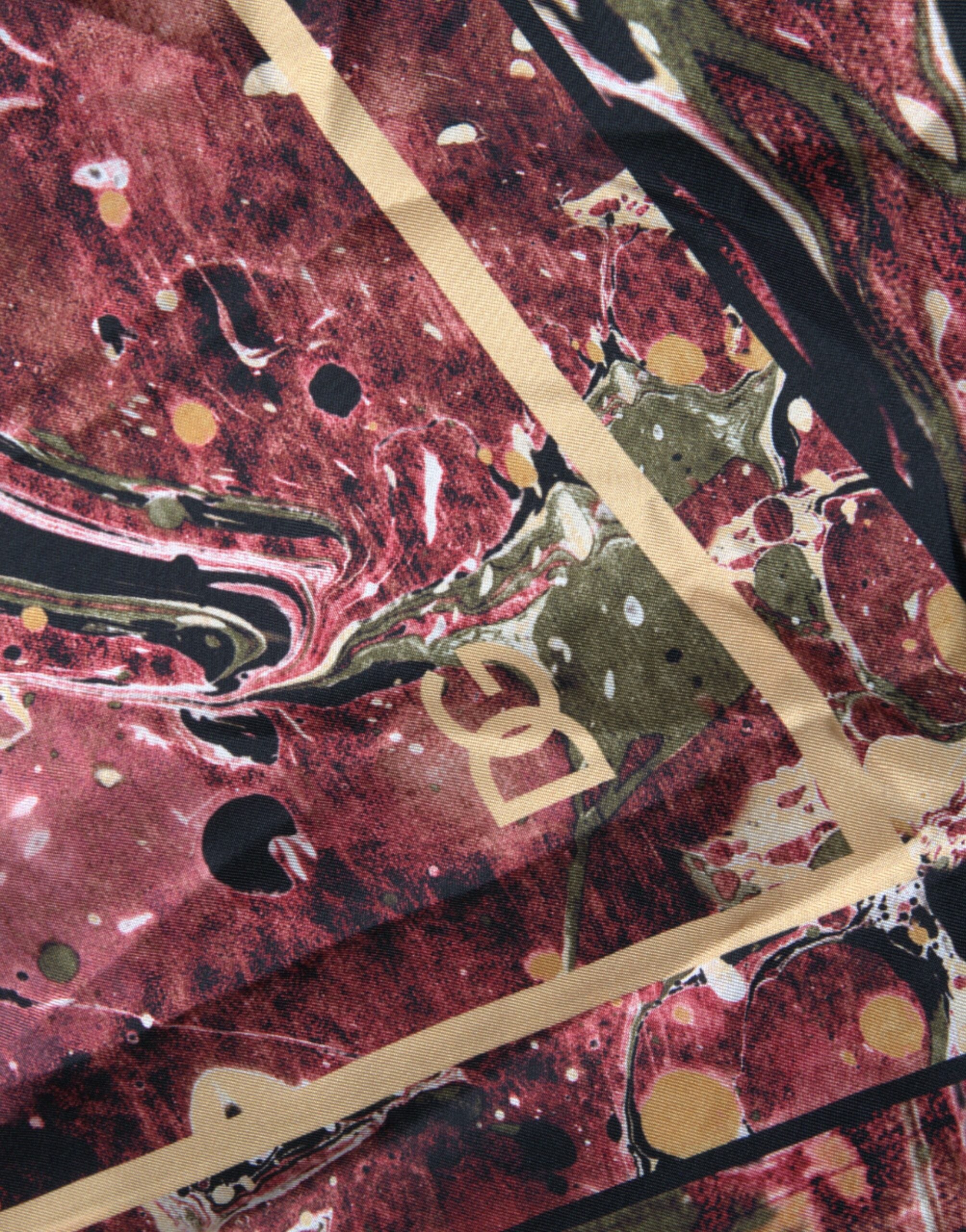 Многоцветна копринена риза Dolce &amp; Gabbana