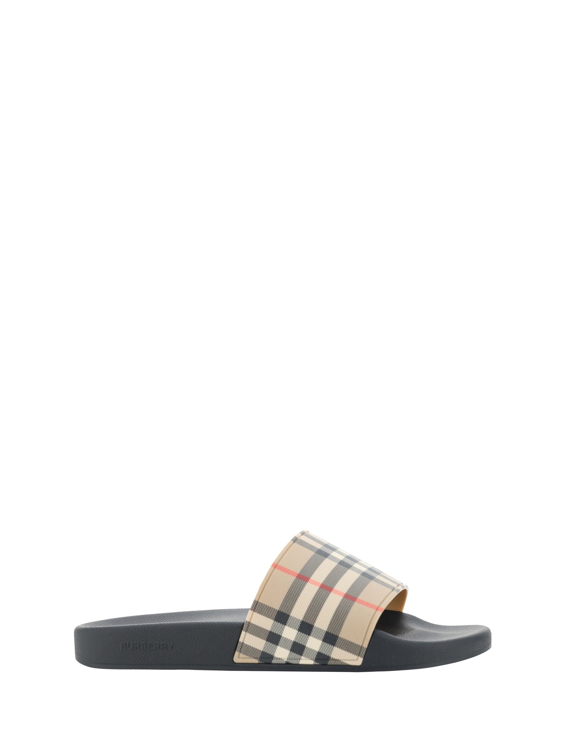 Кафяви гумени сандали Burberry