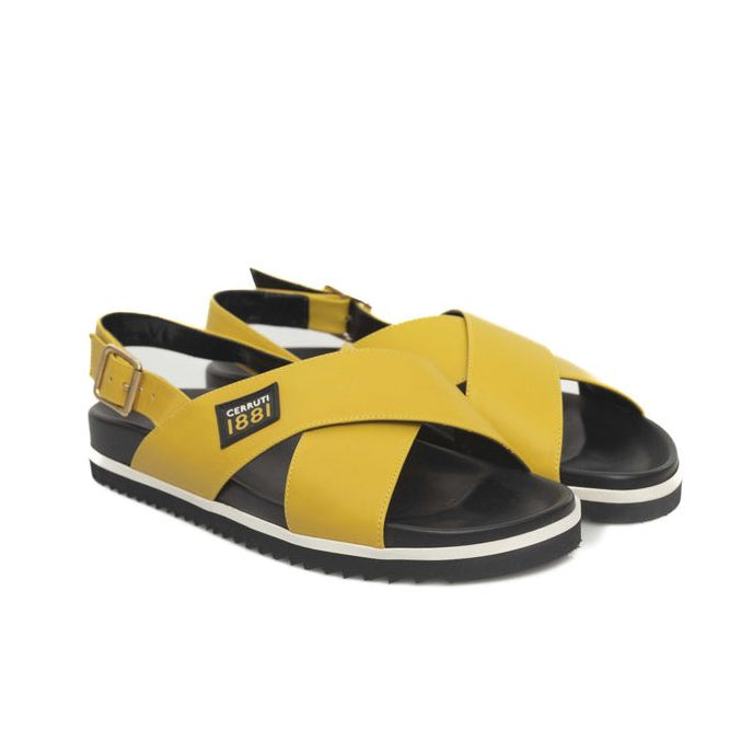 Дамски сандали Cerruti 1881 Yellow Calf Leather Women Sandal Lateral View