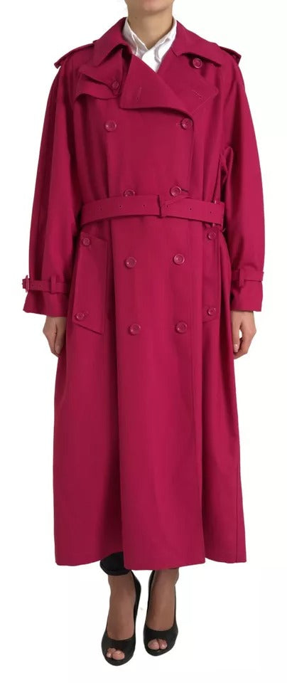 Dolce &amp; Gabbana Тъмно розово яке с двуредно тренчкот
