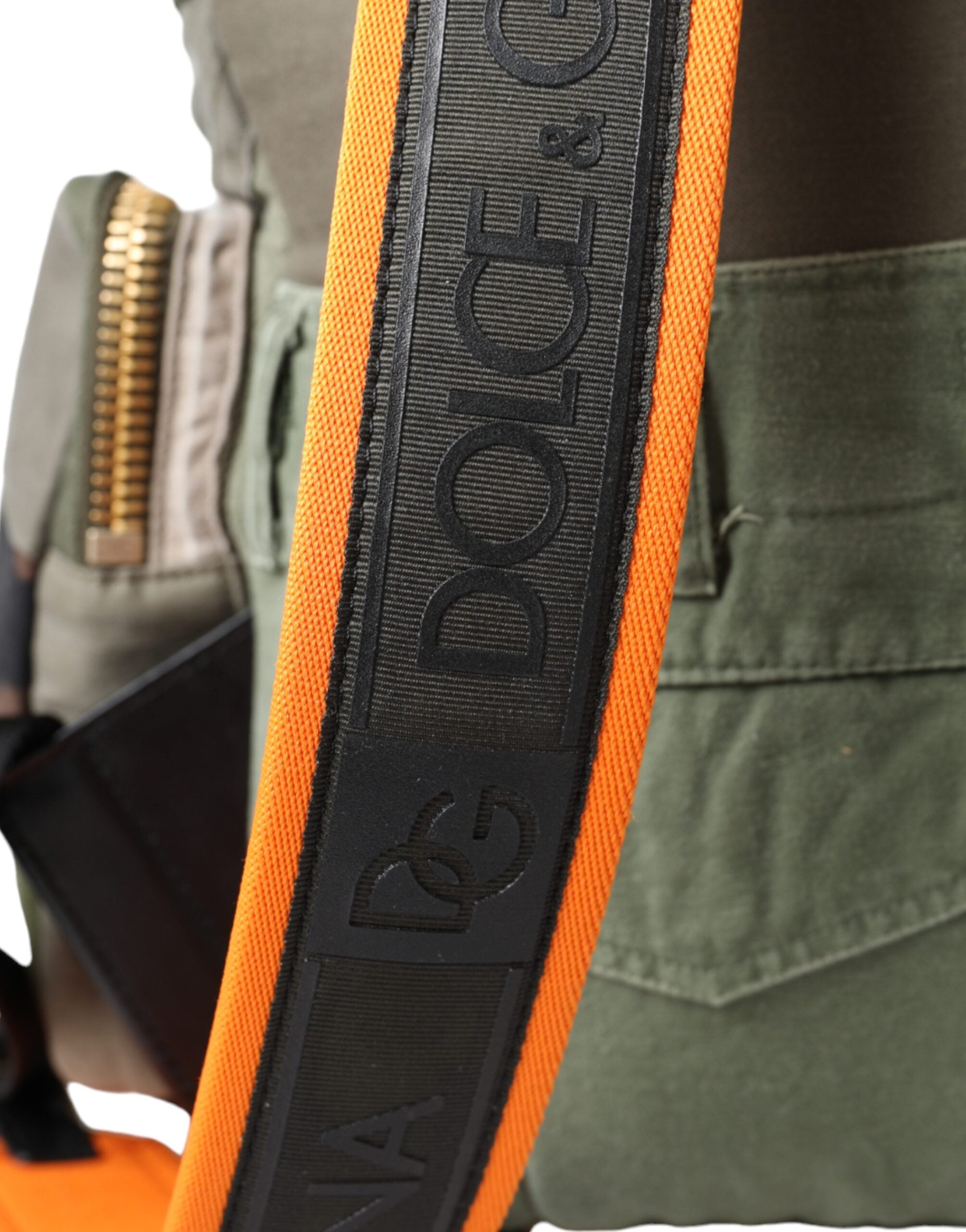 Dolce &amp; Gabbana Military Green Patchwork Rucksack Чанта за раница