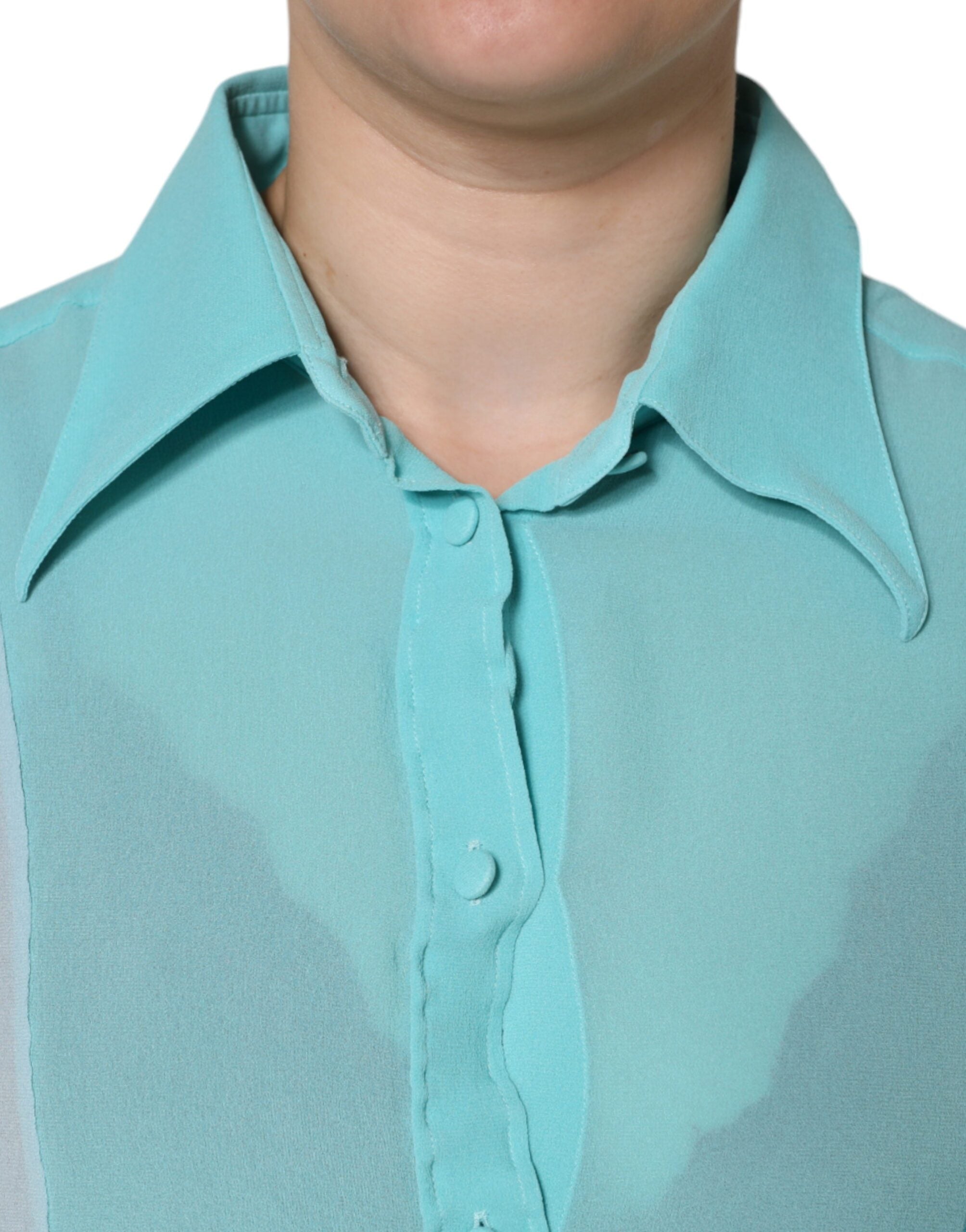 Многоцветна блуза с дълги ръкави и копчета на Dolce &amp; Gabbana