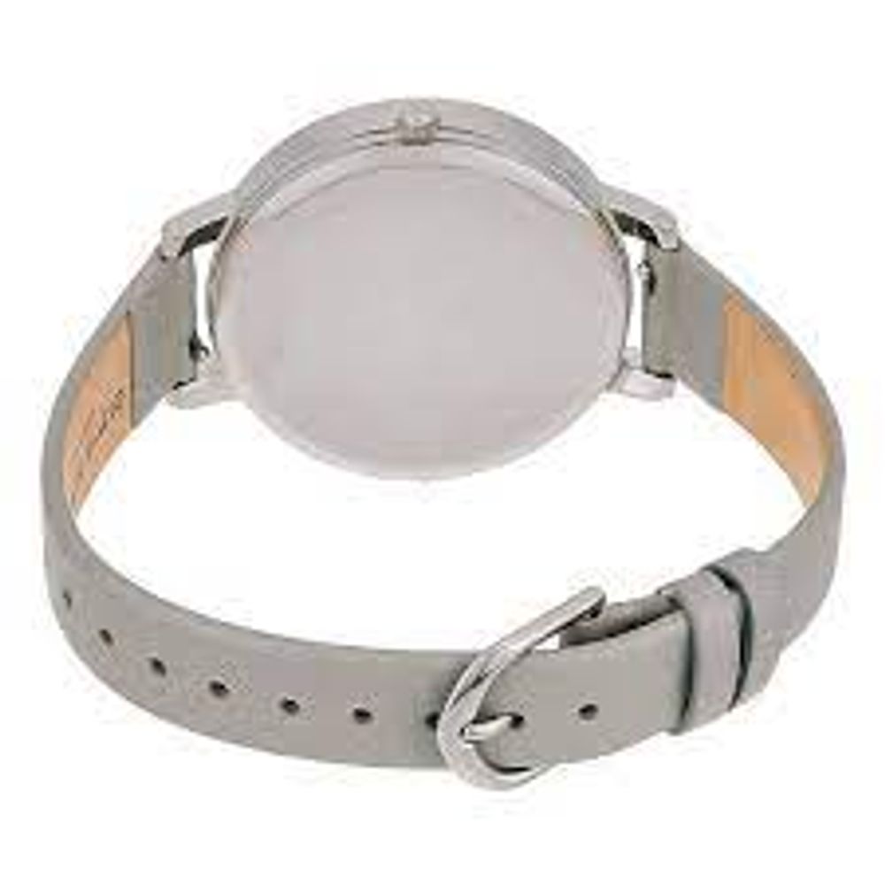 Сив кожен часовник Olivia Burton