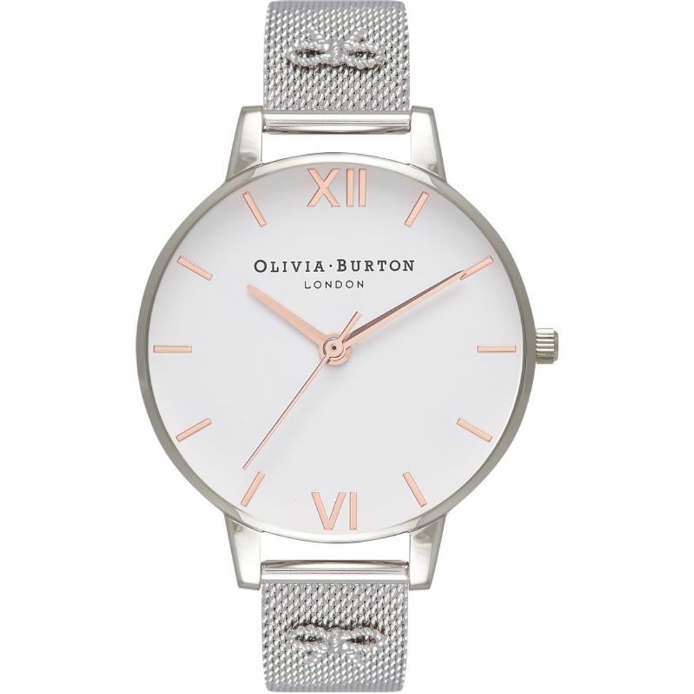 Сребърен стоманен часовник Olivia Burton