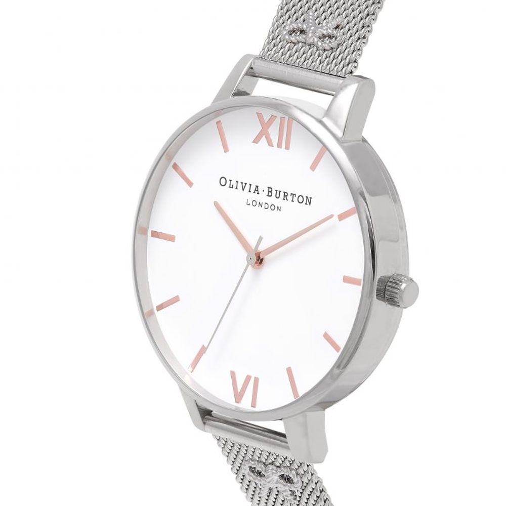 Сребърен стоманен часовник Olivia Burton