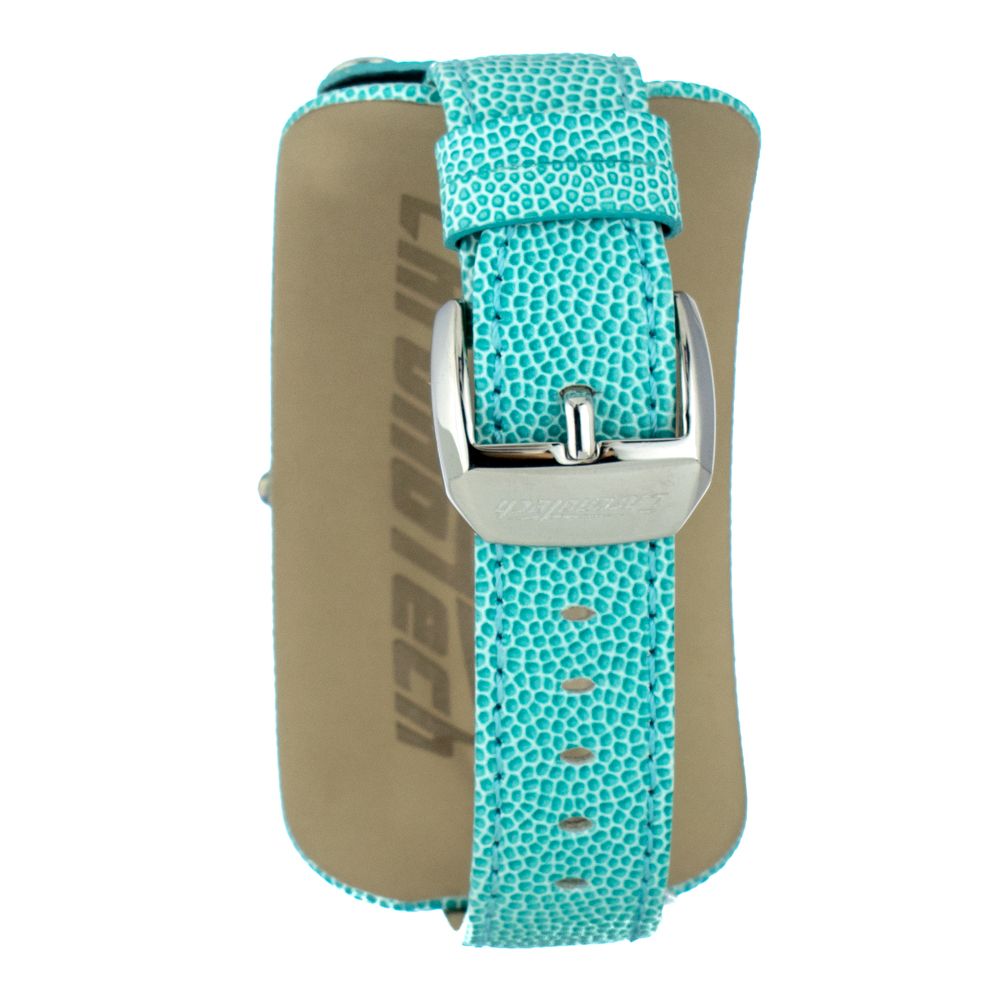 Син кожен часовник Chronotech