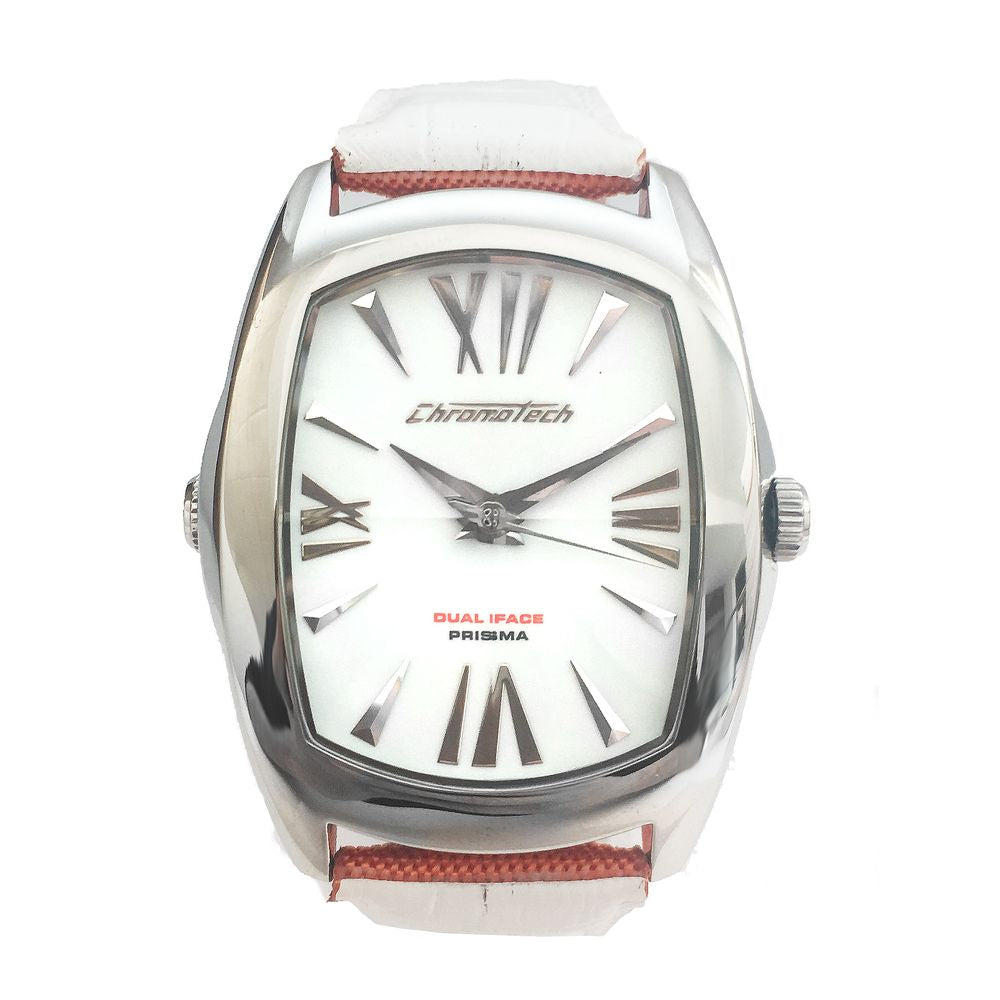 Оранжев кожен часовник Chronotech