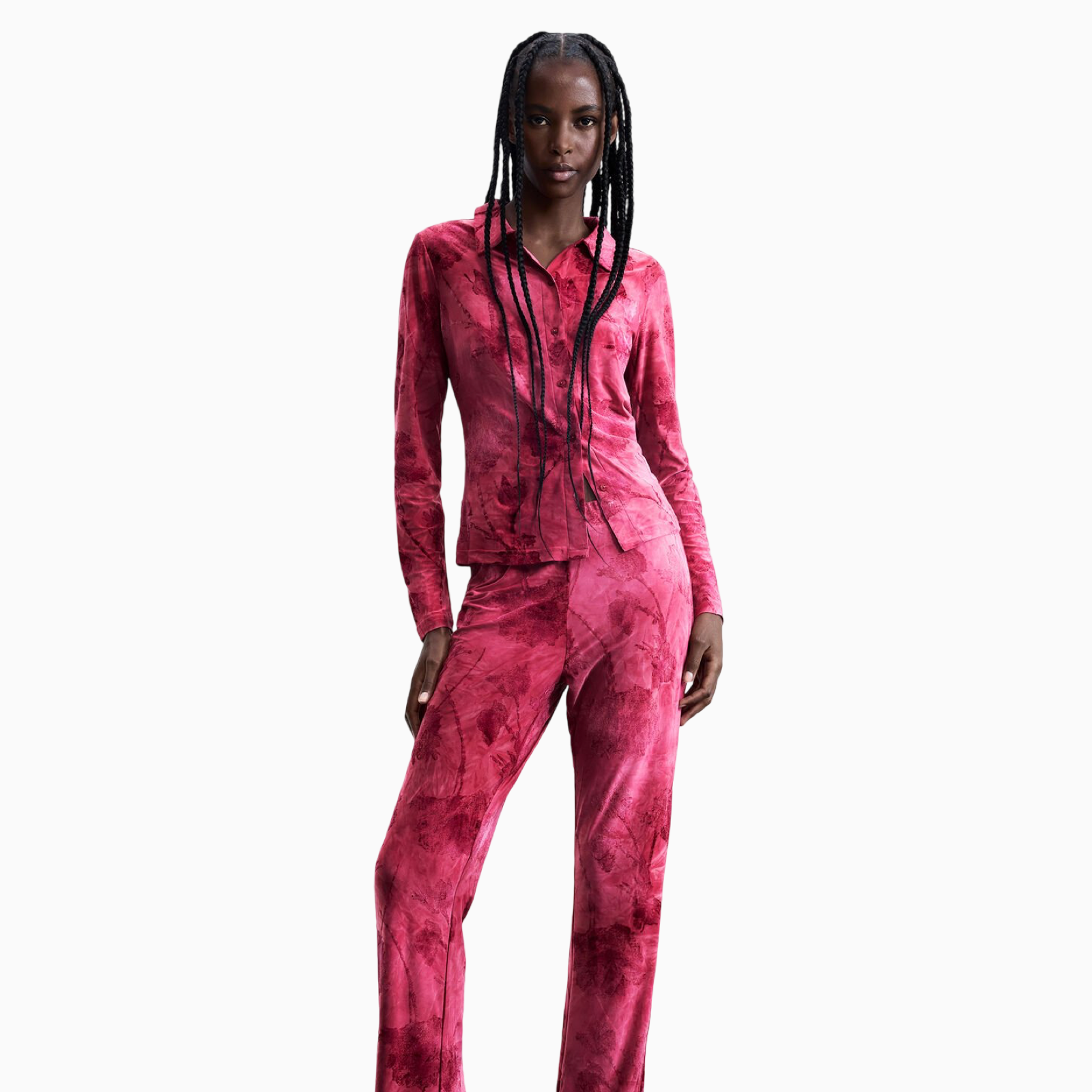 Дамска риза Desigual Women Shirt 26SWTK01 3024 Front View