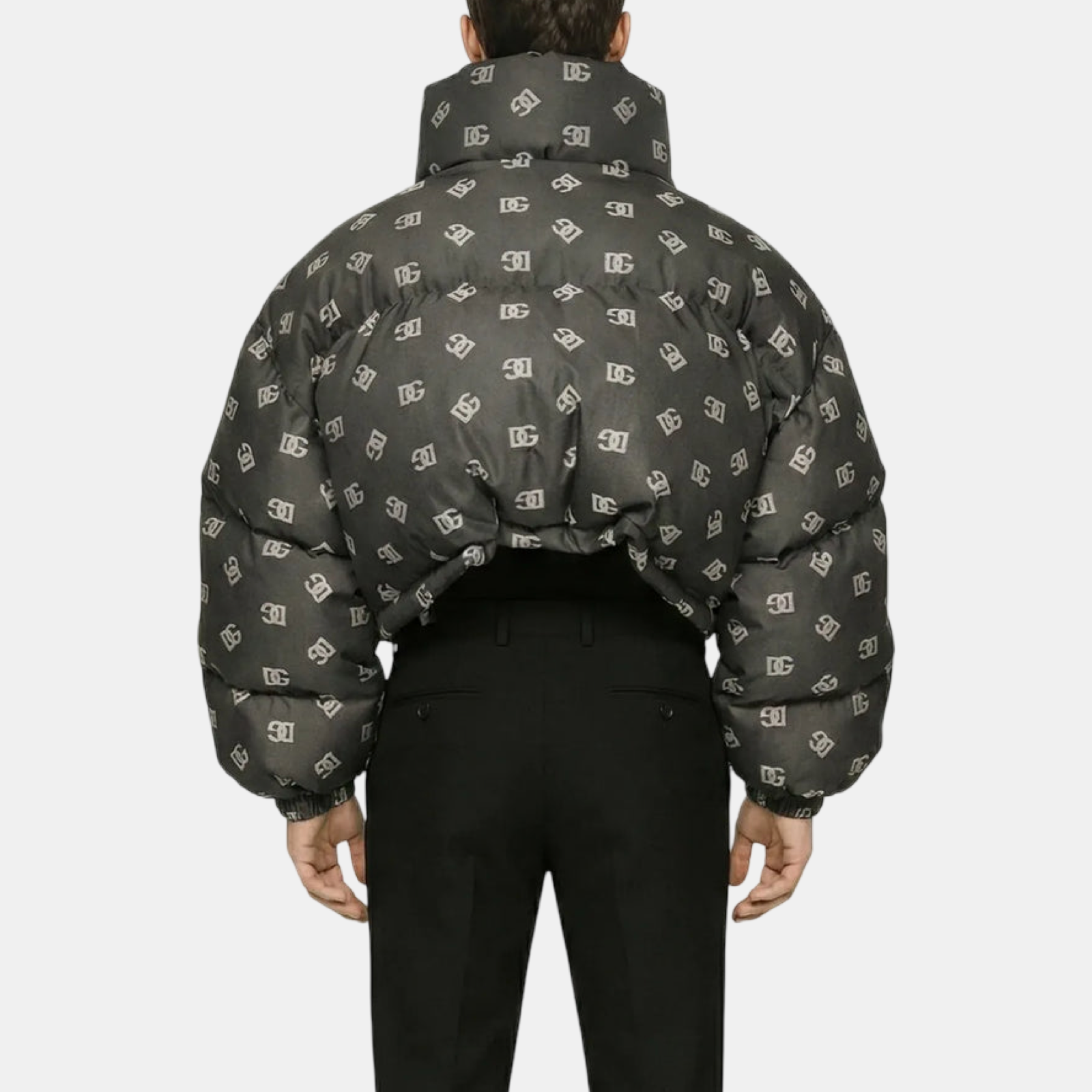 Dolce & Gabbana DG Monogram Puffer Men Jacket