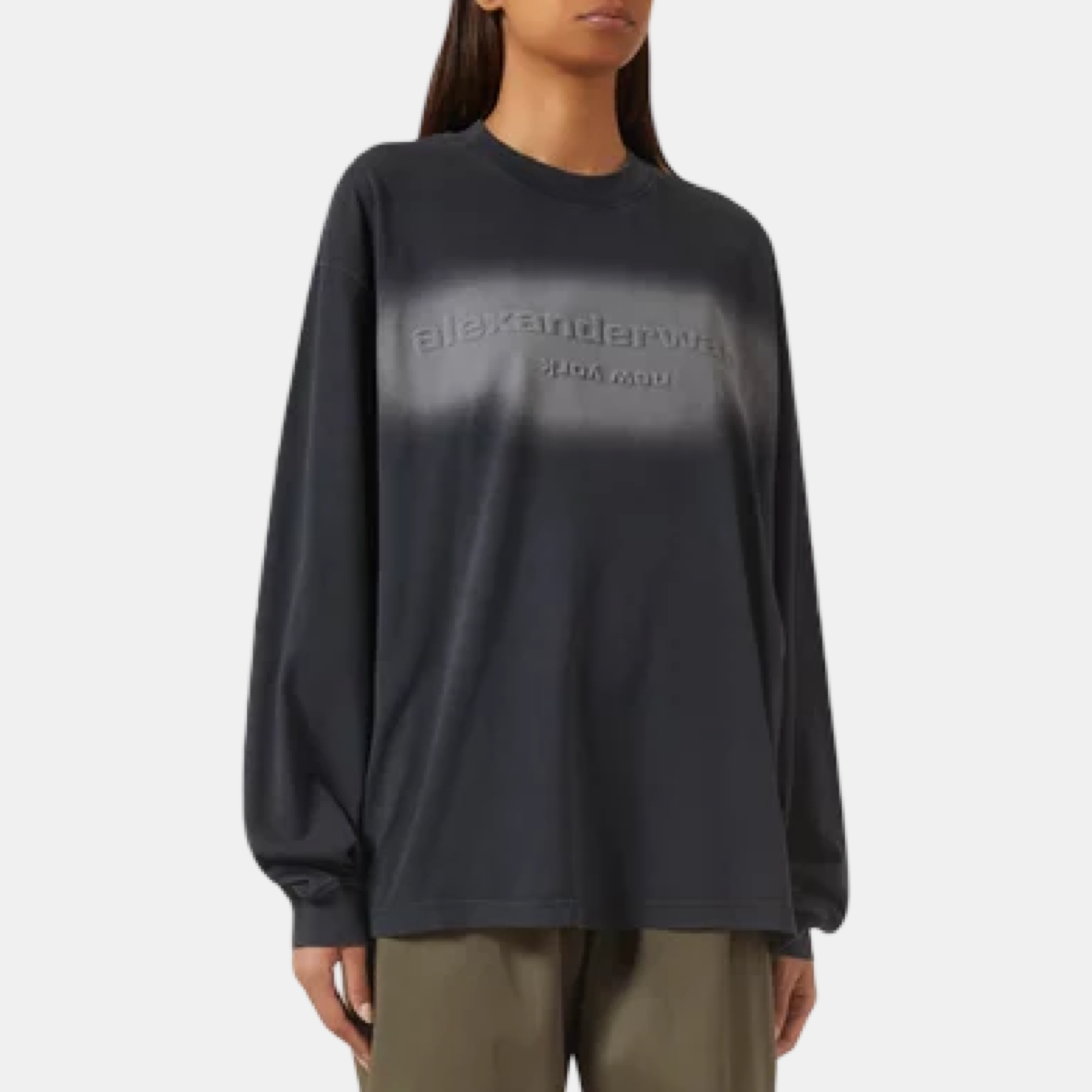 Alexander Wang Reflective Halo Logo Sweatshirt UCC1261879011 Front View
