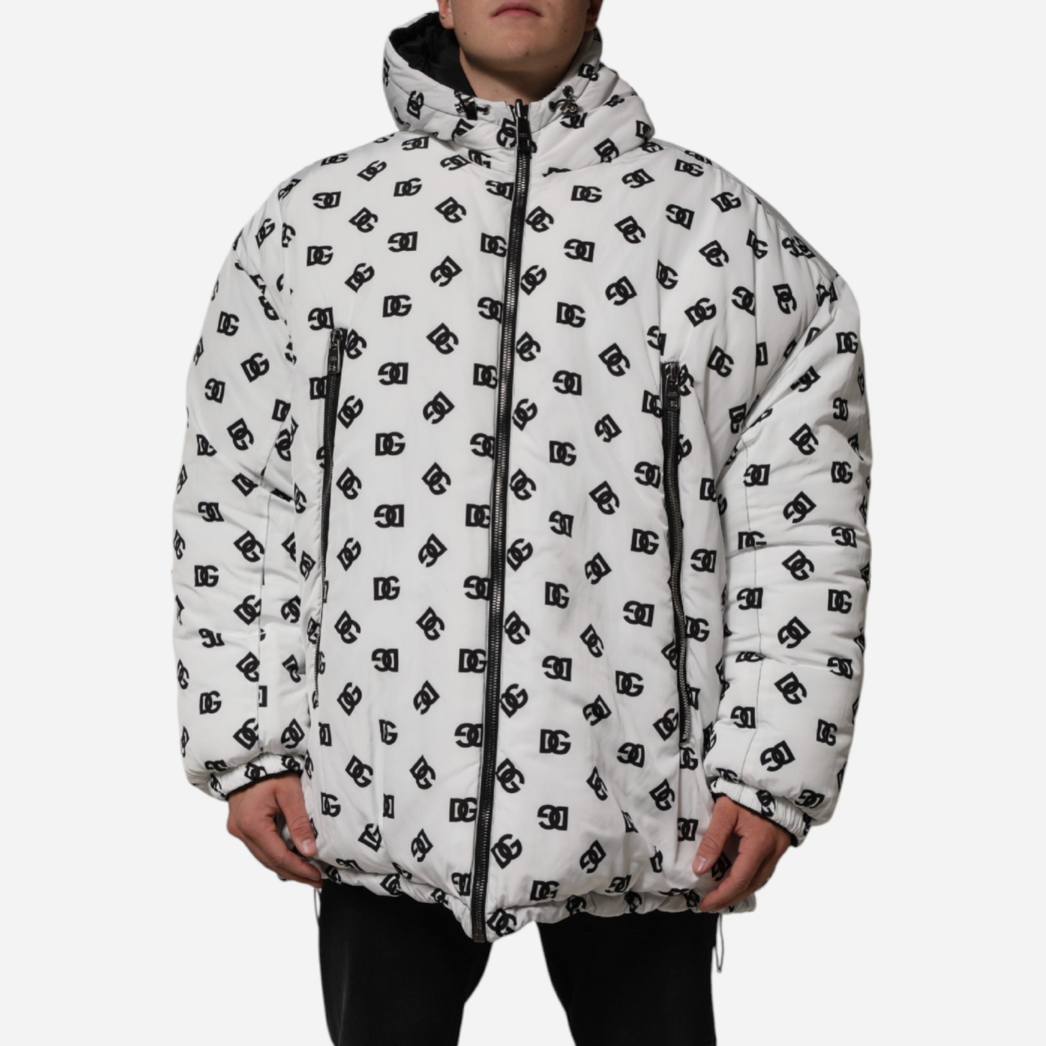 Мъжко пухено яке Men’s puffer jacket DOLCE & GABBANA DG Monogram G9YP5T ISMBR HAVAN