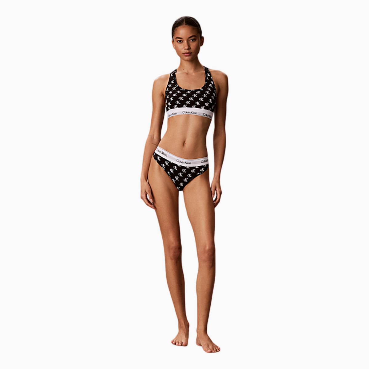 Дамски прашки Calvin Klein Women Thong LV00QF8518 JGJ Front View
