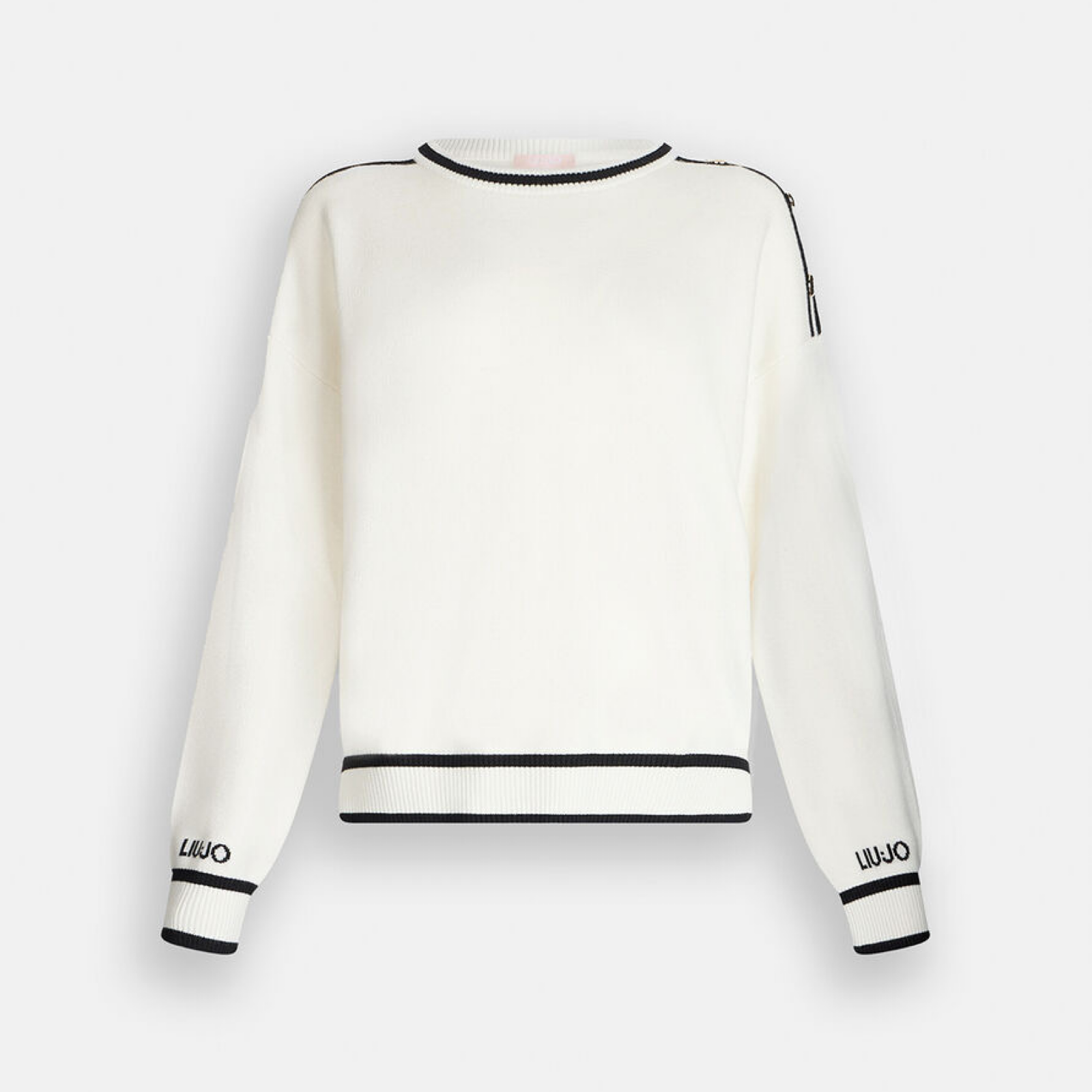 Дамски бял пуловер Liu Jo Women Sweater TF5230 MS59L Front View