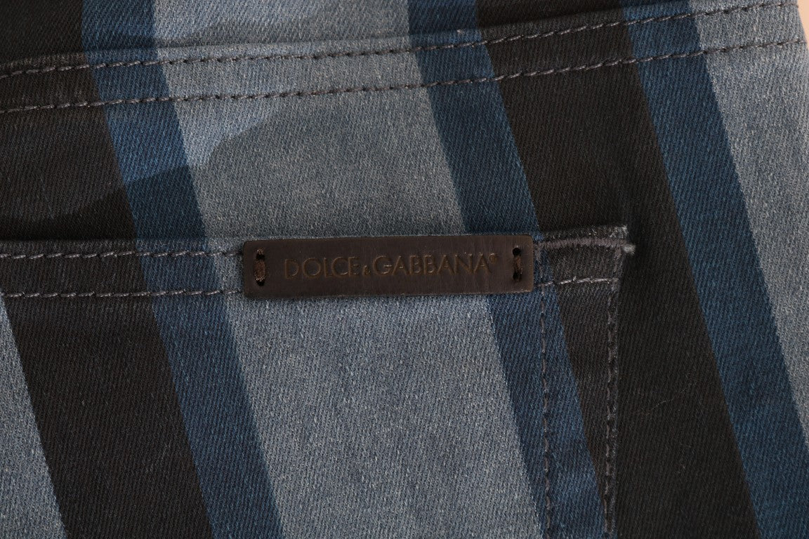 Dolce &amp; Gabbana Шикозни момичешки дънки на сини райета