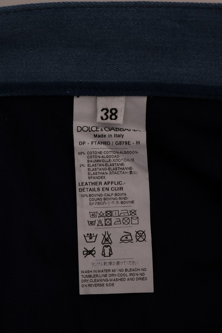 Dolce &amp; Gabbana Шикозни момичешки дънки на сини райета