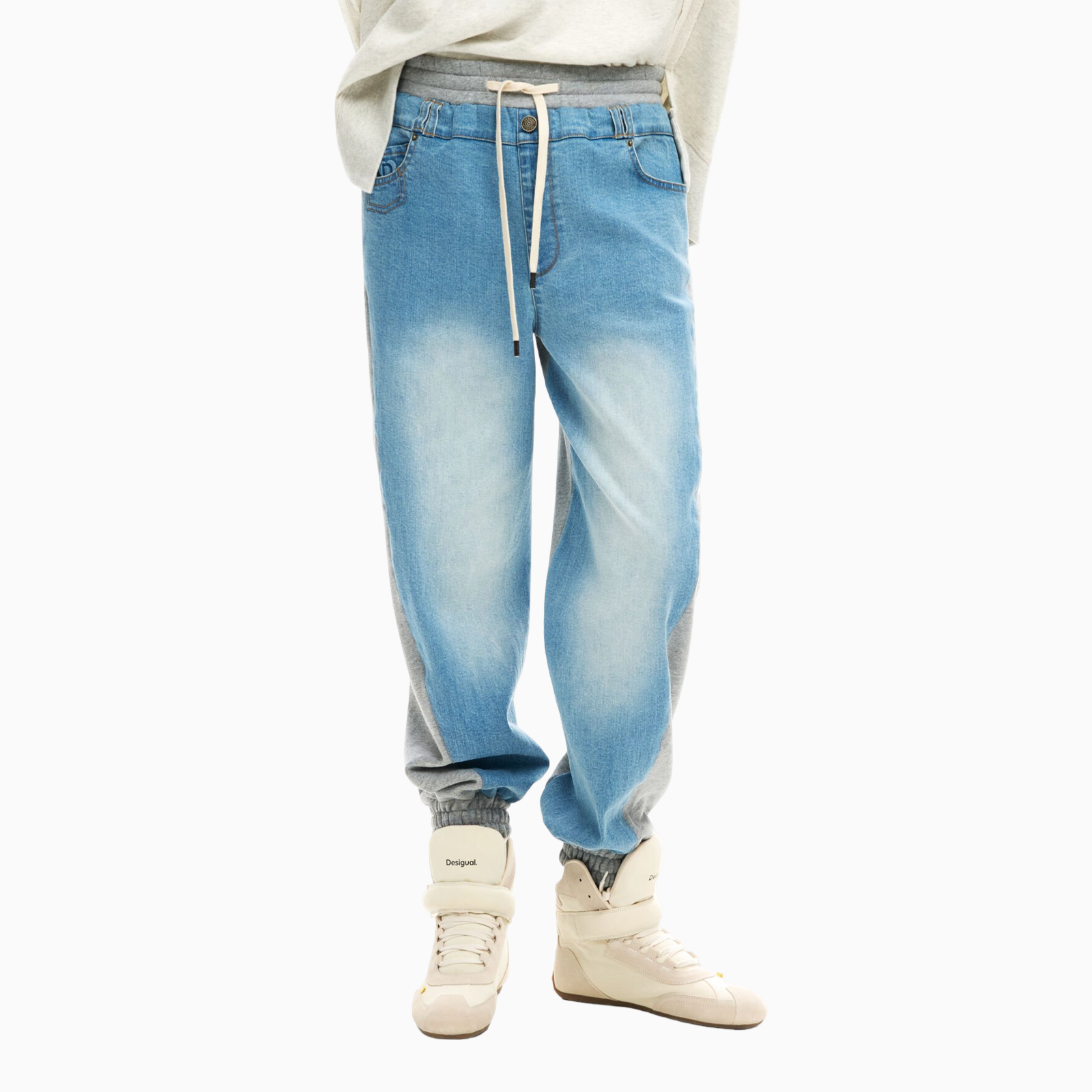 Дамски дънки Desigual Women Jeans 26SWDD42 5007 Front View
