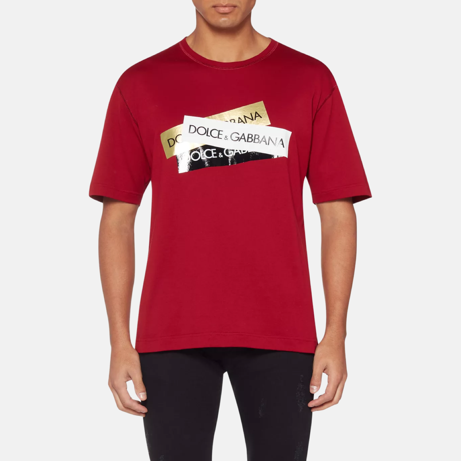 Dolce & Gabbana Logo Tape Men T-shirt