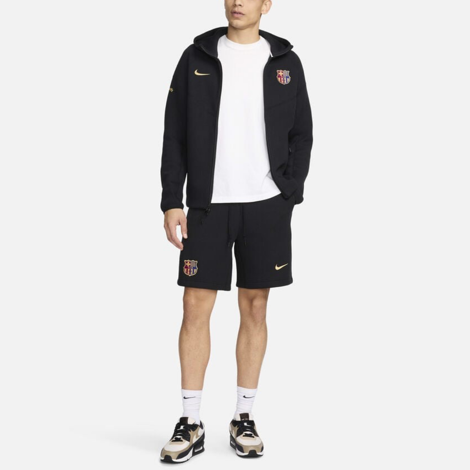 Мъжки къси панталони Nike F.C. Barcelona Tech Fleece Men Shorts FN8477-010 Front View