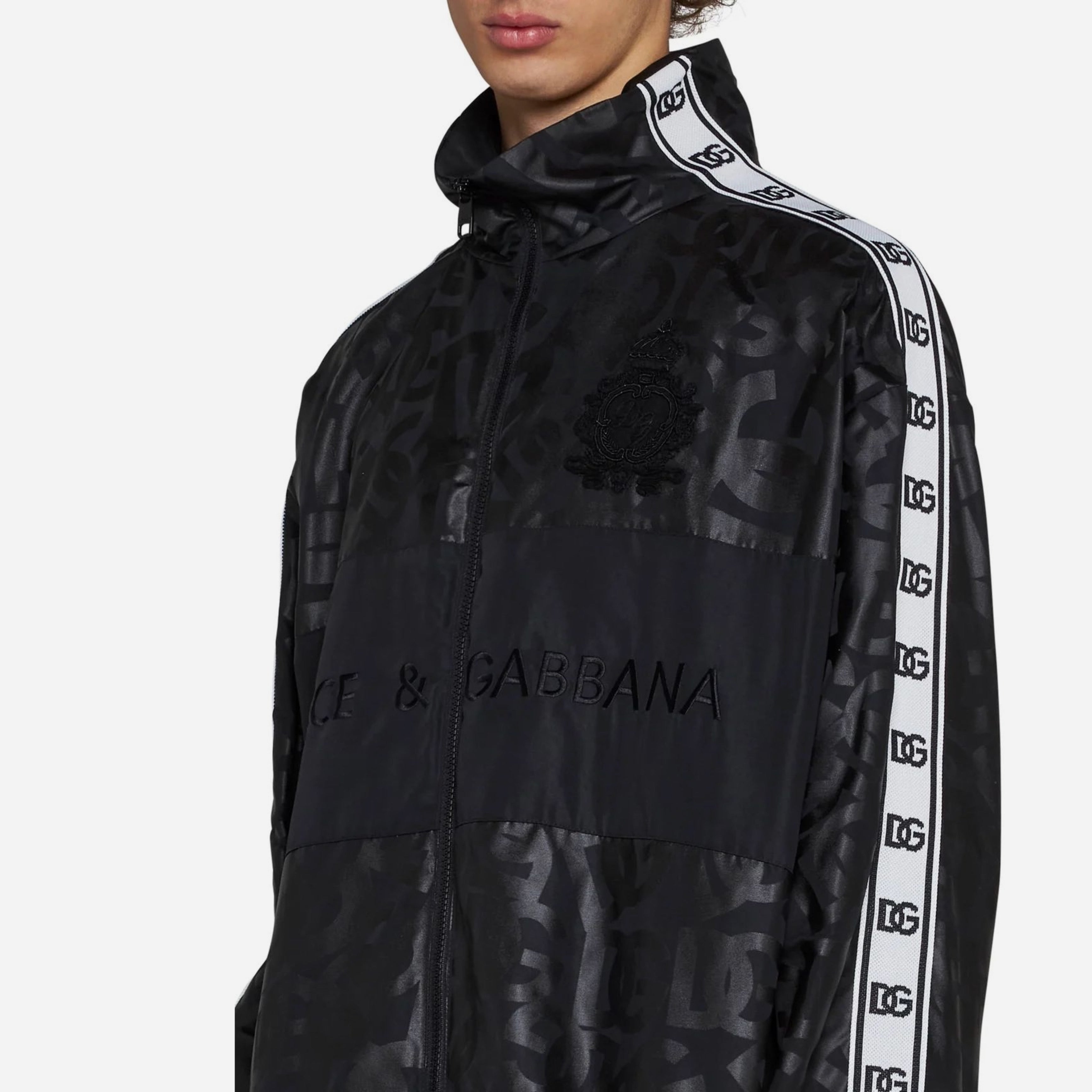 Dolce & Gabbana Black Polyester Jacket