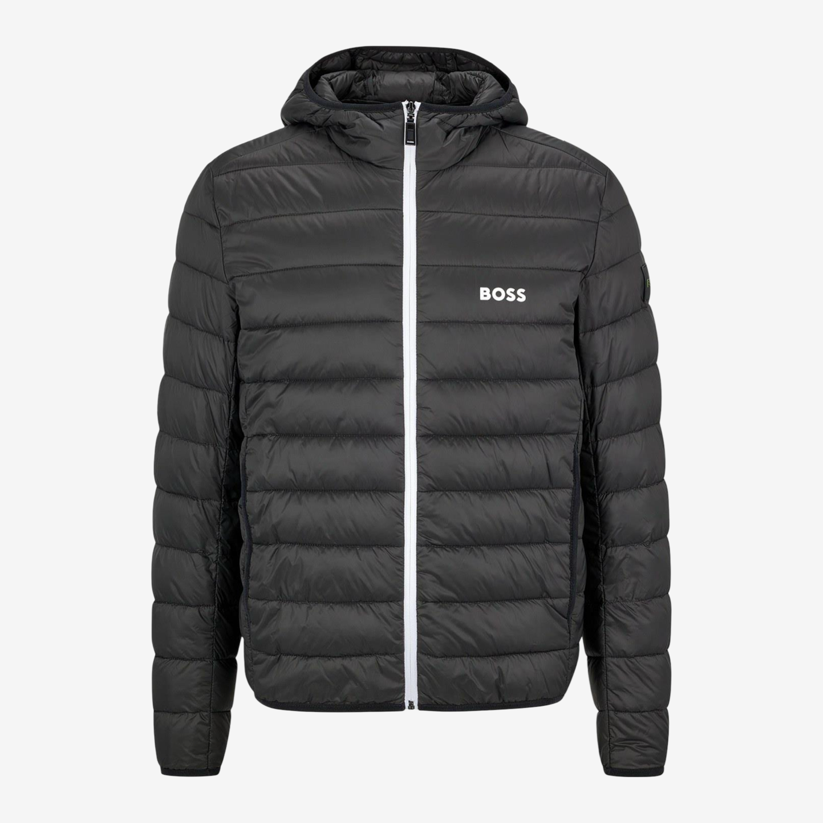 Мъжко зимно черно яке Boss Men Jacket 50472472 Front View